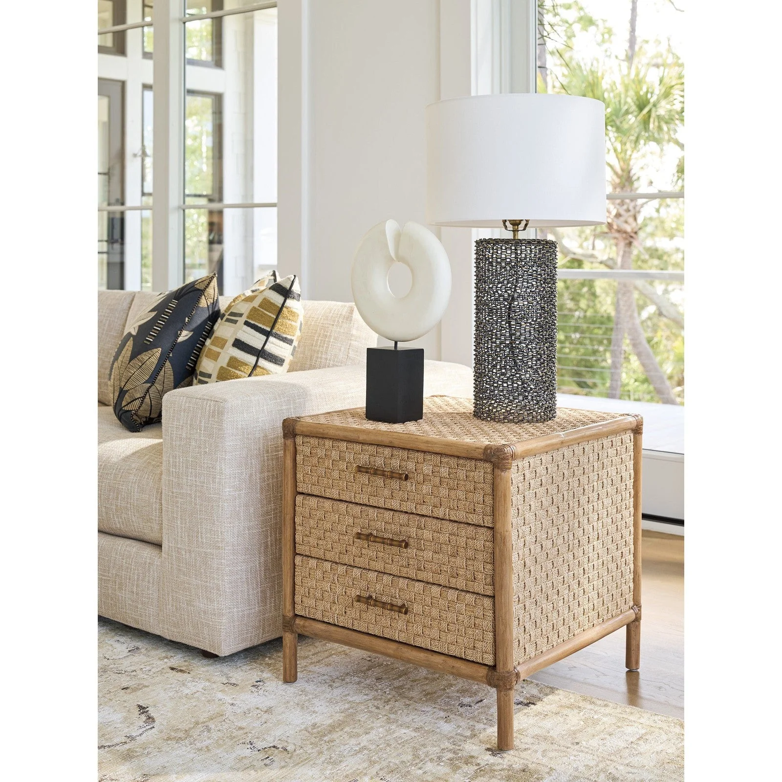 Tommy Bahama Home Key Biscayne Coral Reef Square End Table - Image 2