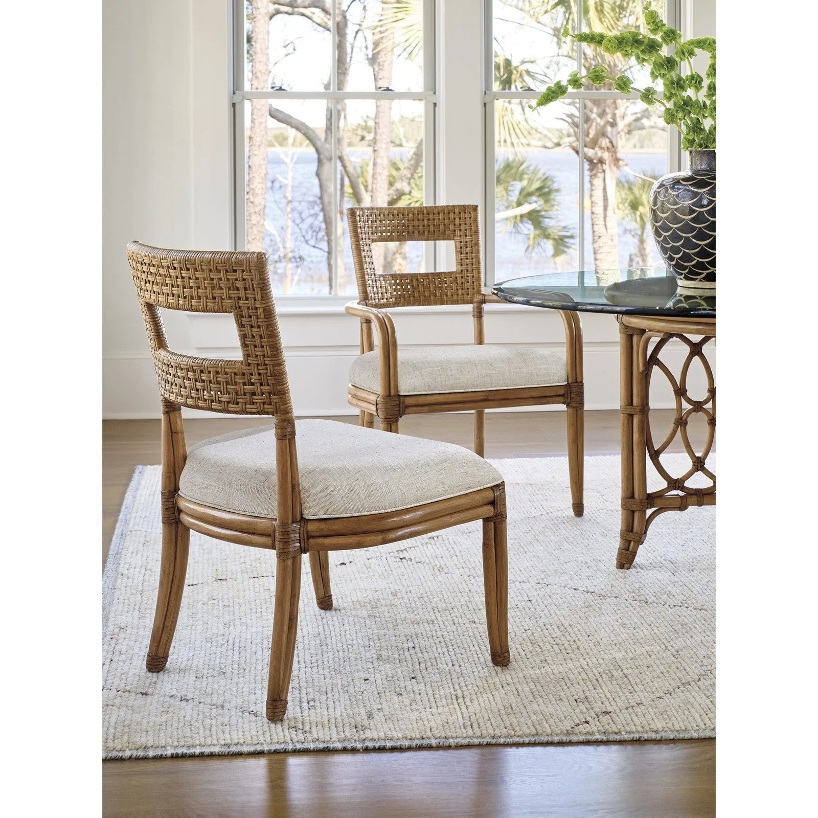 Tommy Bahama Home Key Biscayne Delano Woven Arm Chair - Image 2