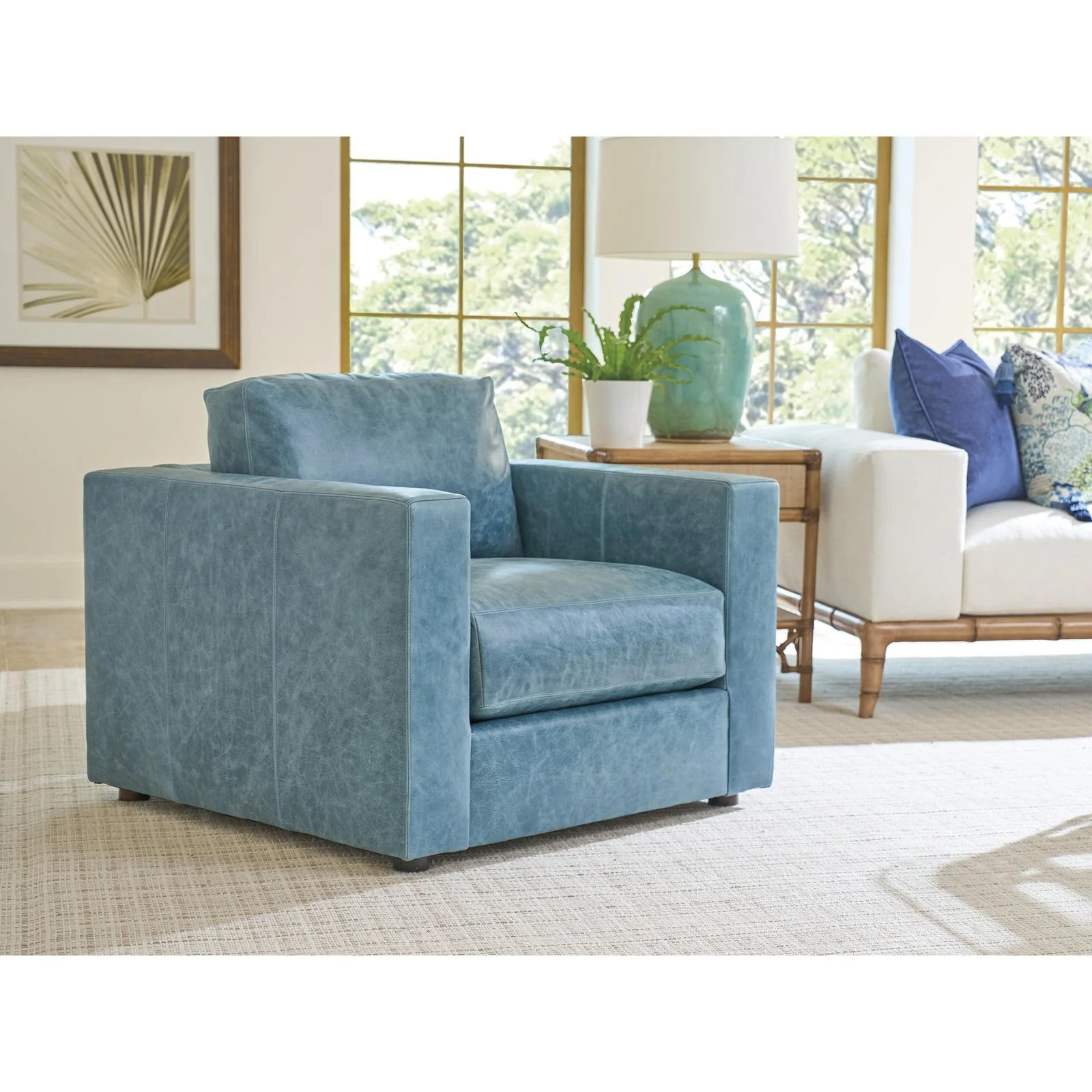 Tommy Bahama Home Key Biscayne Granville Leather Chair - Image 2