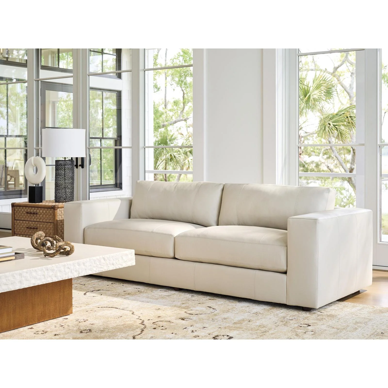Tommy Bahama Home Key Biscayne Granville Leather Sofa - Image 2