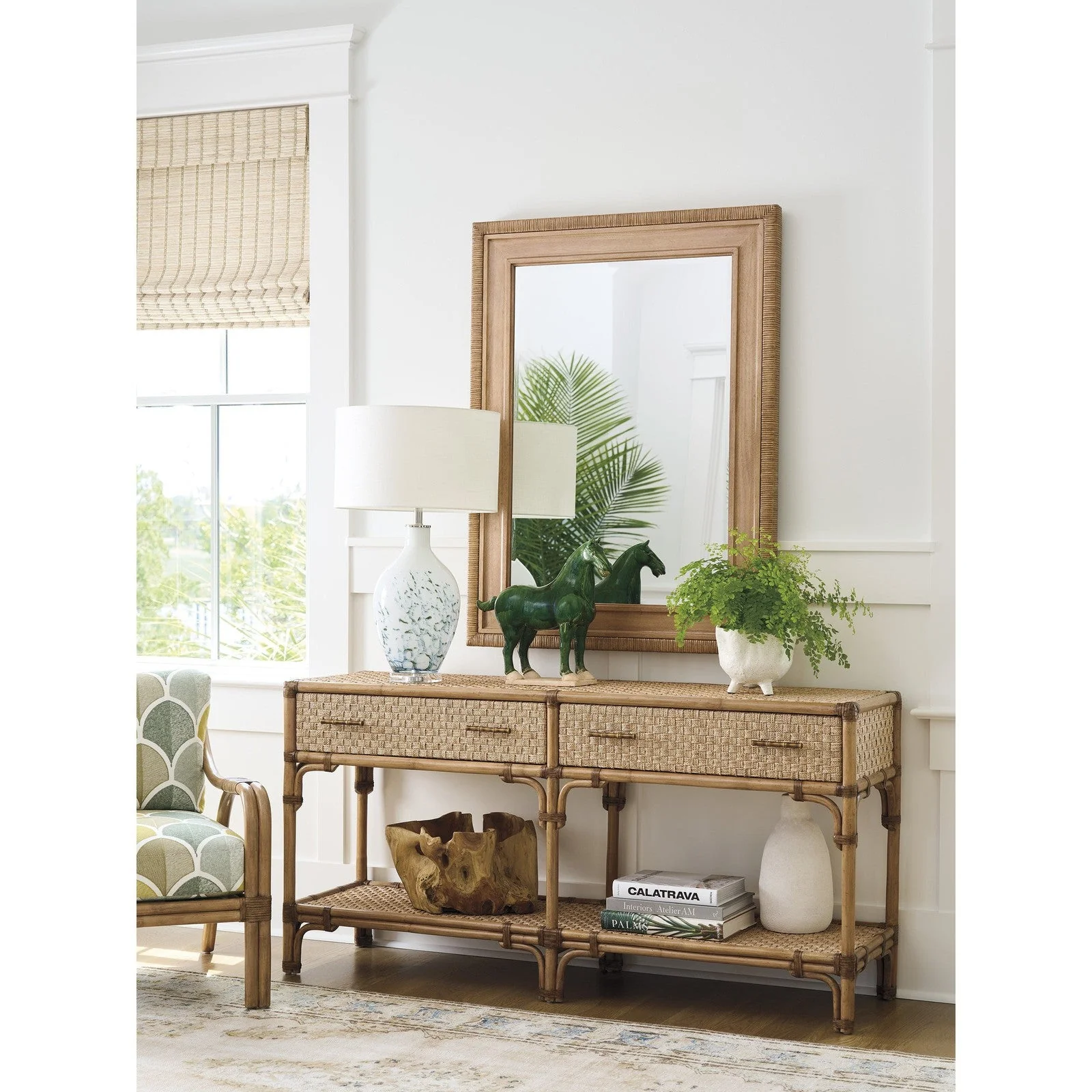 Tommy Bahama Home Key Biscayne Illusions Rectangular Mirror - Image 3