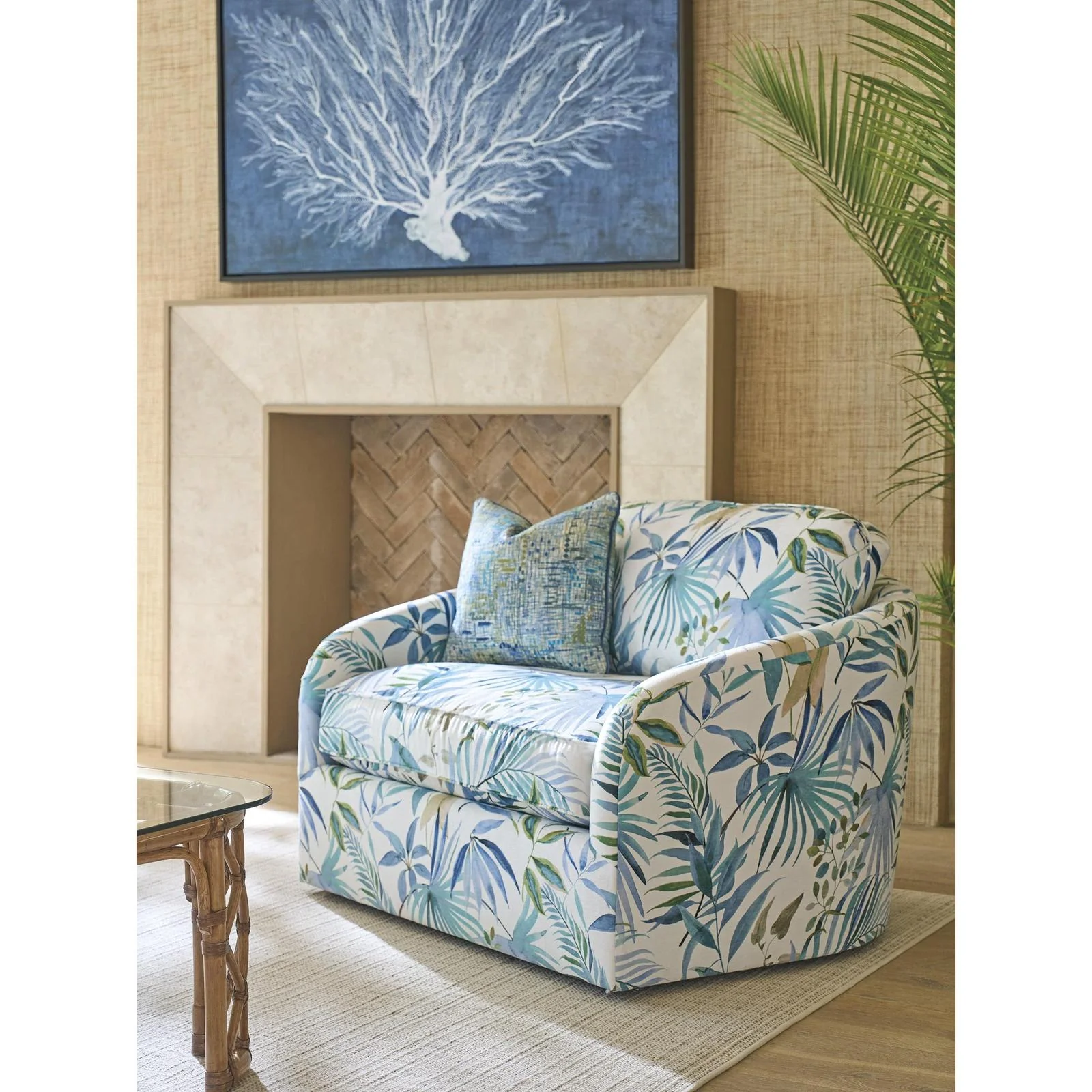 Tommy Bahama Home Key Biscayne Moorings Swivel Chair - Image 2