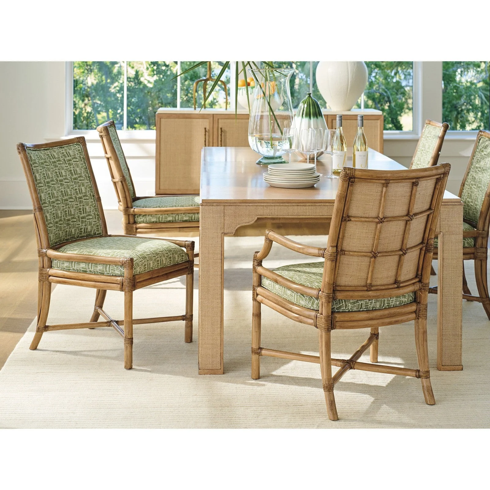 Tommy Bahama Home Key Biscayne Oceanside Rattan Arm Chair - Image 6