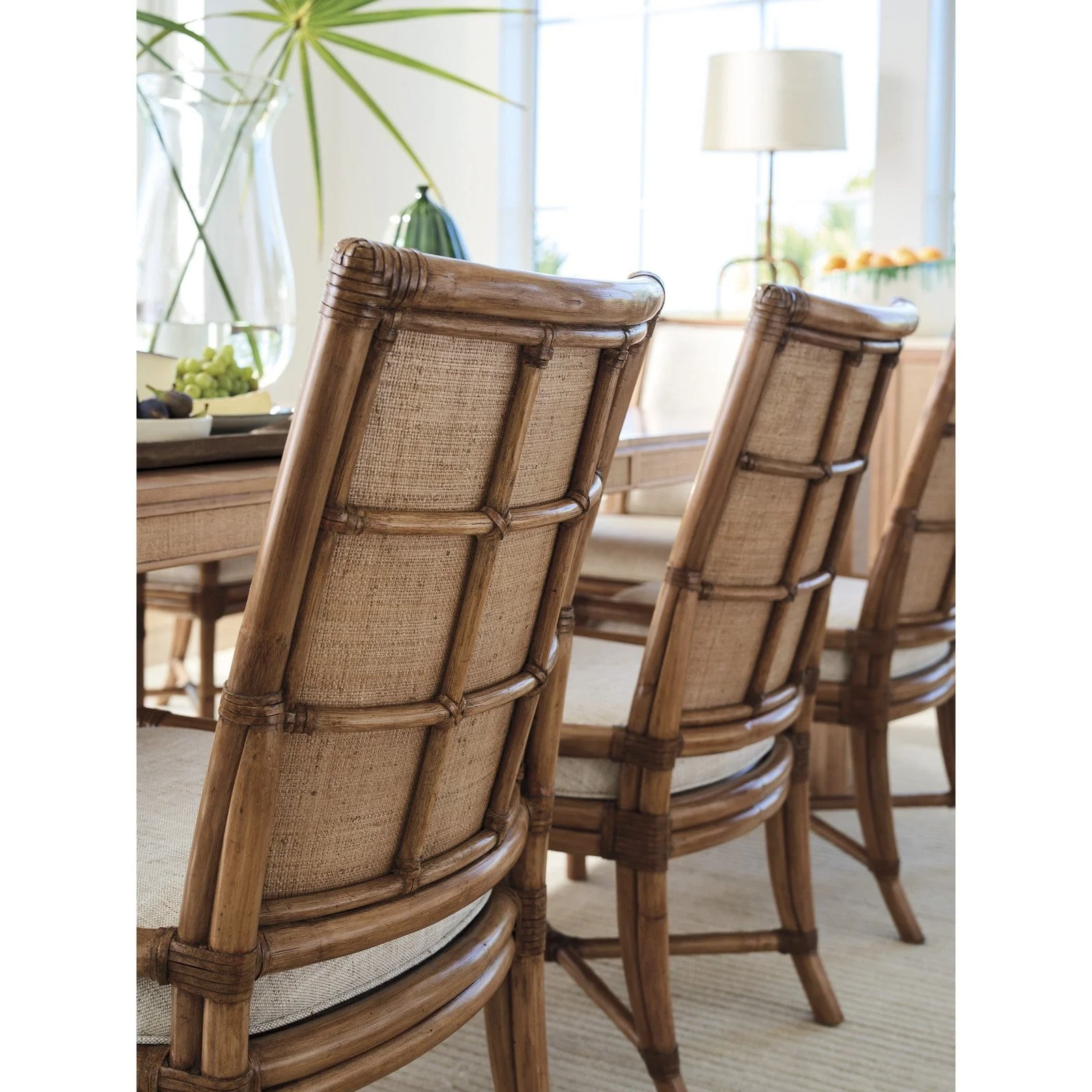 Tommy Bahama Home Key Biscayne Oceanside Rattan Side Chair - Image 4