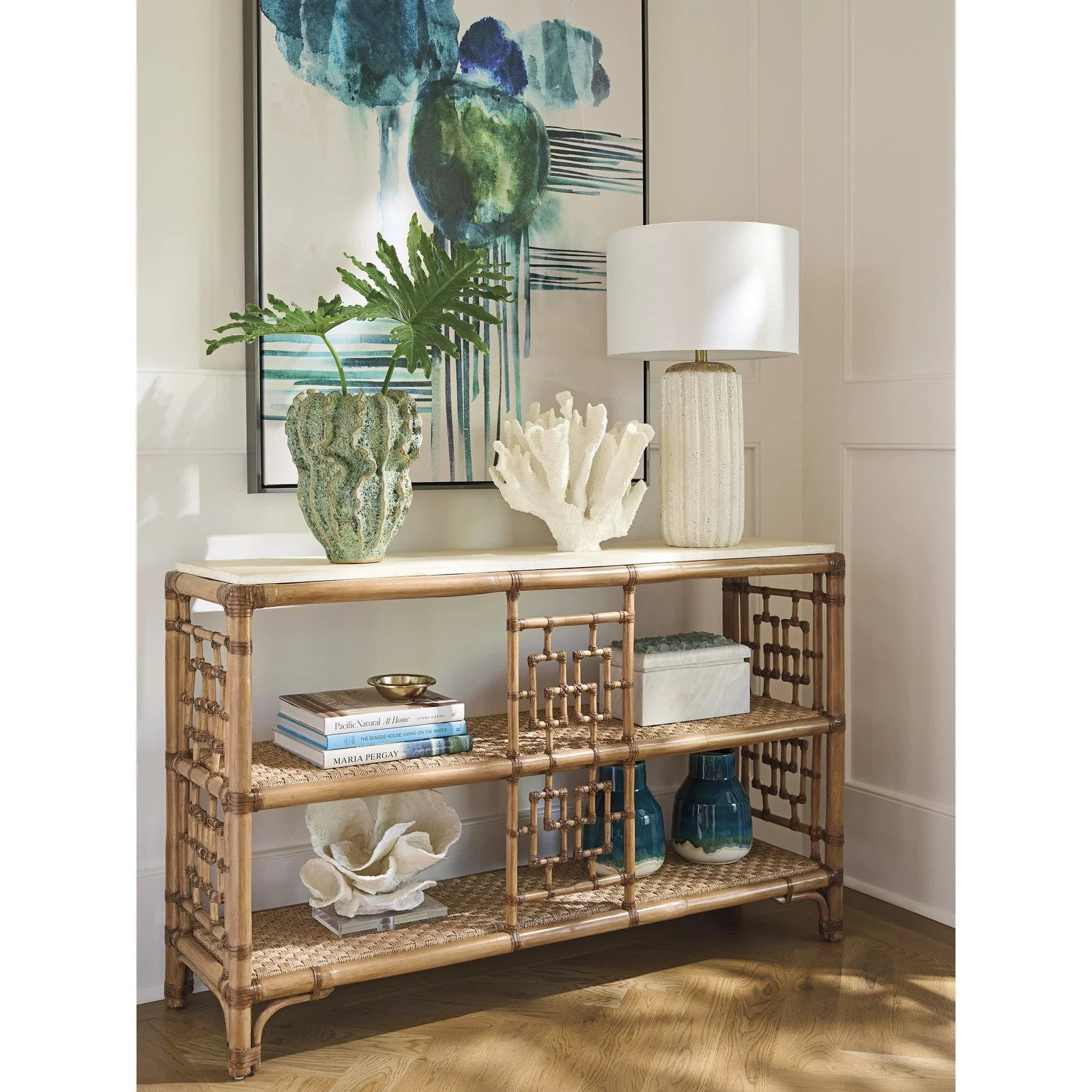 Tommy Bahama Home Key Biscayne Sailfish Console Table - Image 3