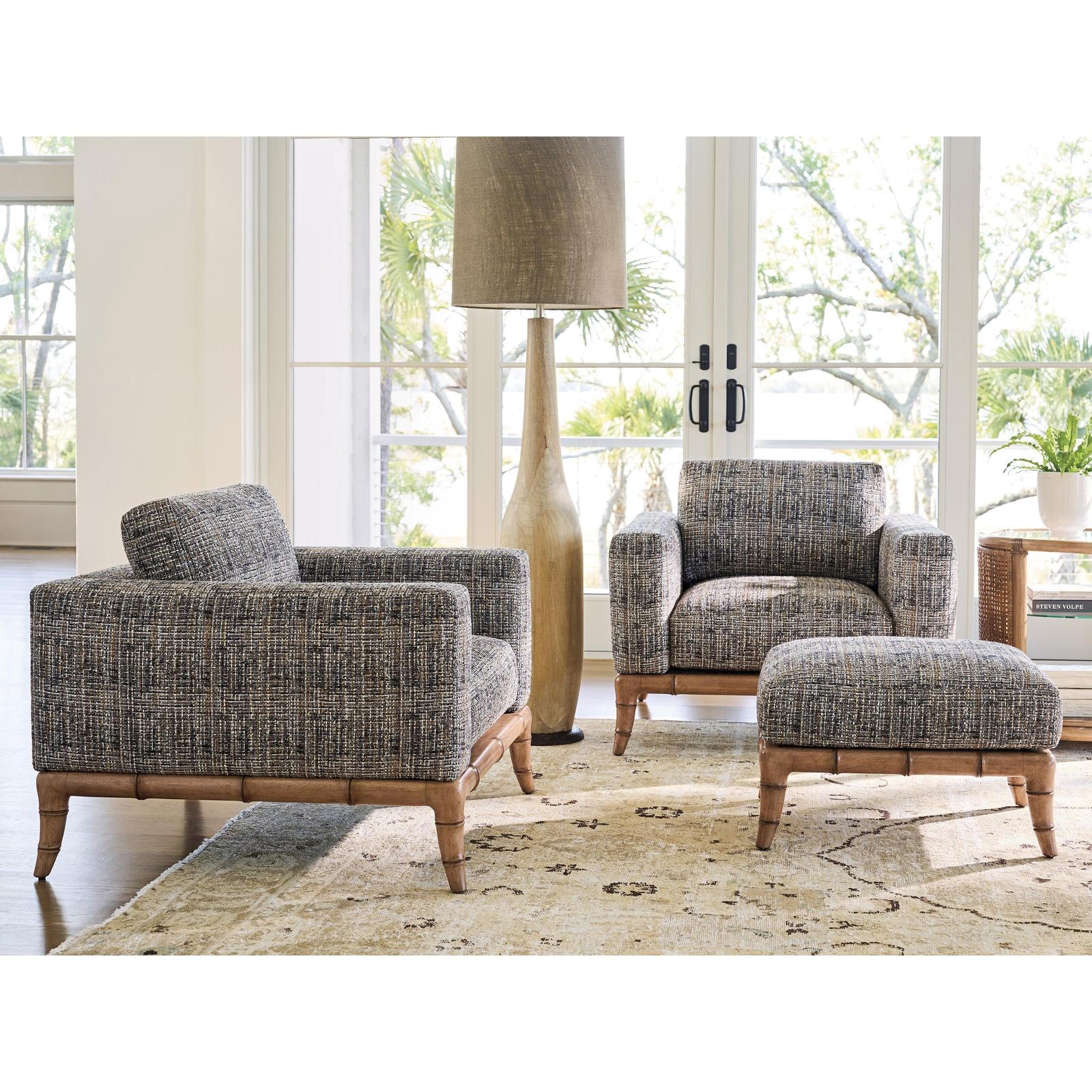 Tommy Bahama Home Key Biscayne Star Island Ottoman - Image 2