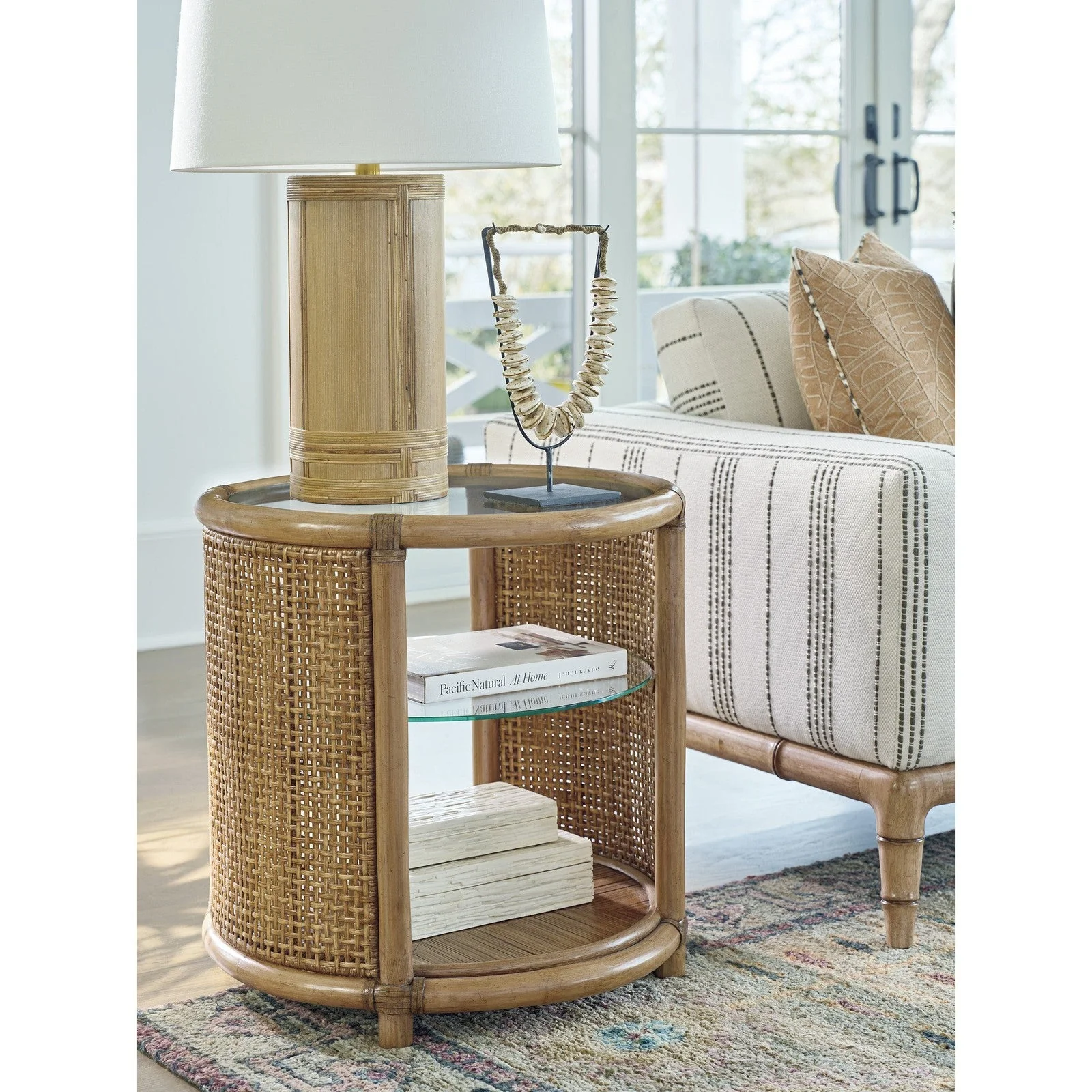 Tommy Bahama Home Key Biscayne Tortuga Round End Table - Image 2