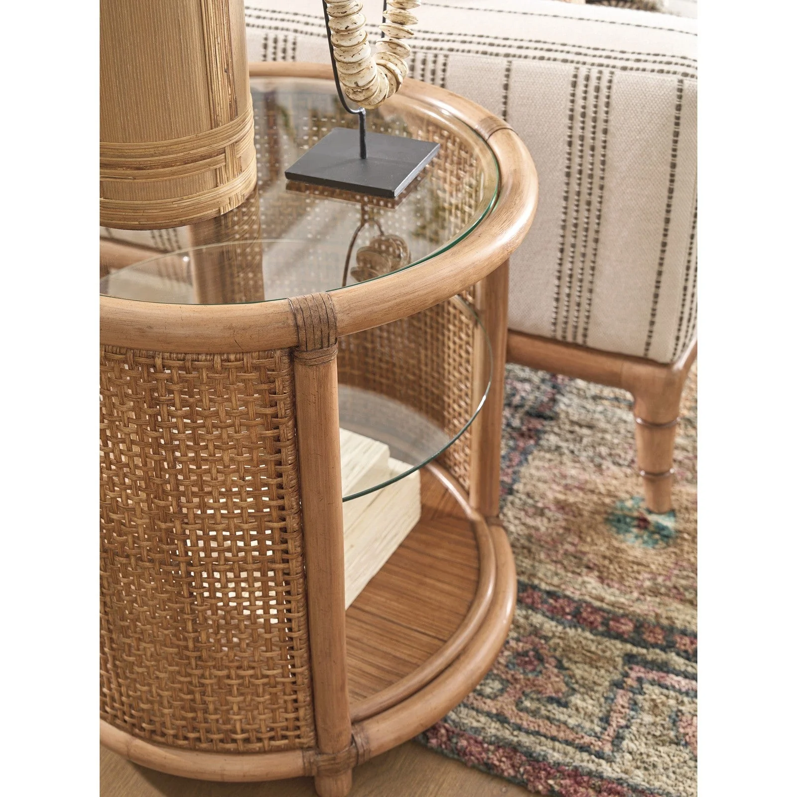 Tommy Bahama Home Key Biscayne Tortuga Round End Table - Image 4