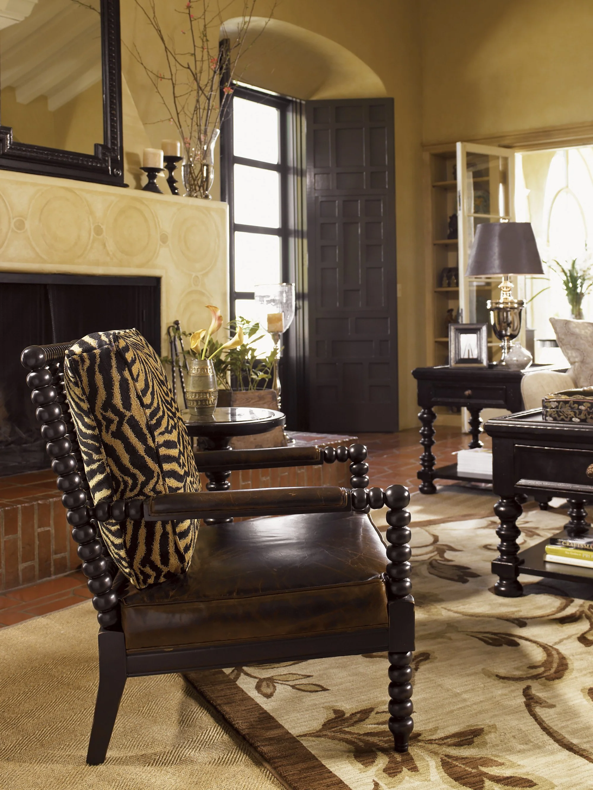 Tommy Bahama Home Kingstown Maarten Leather Chair - Image 3