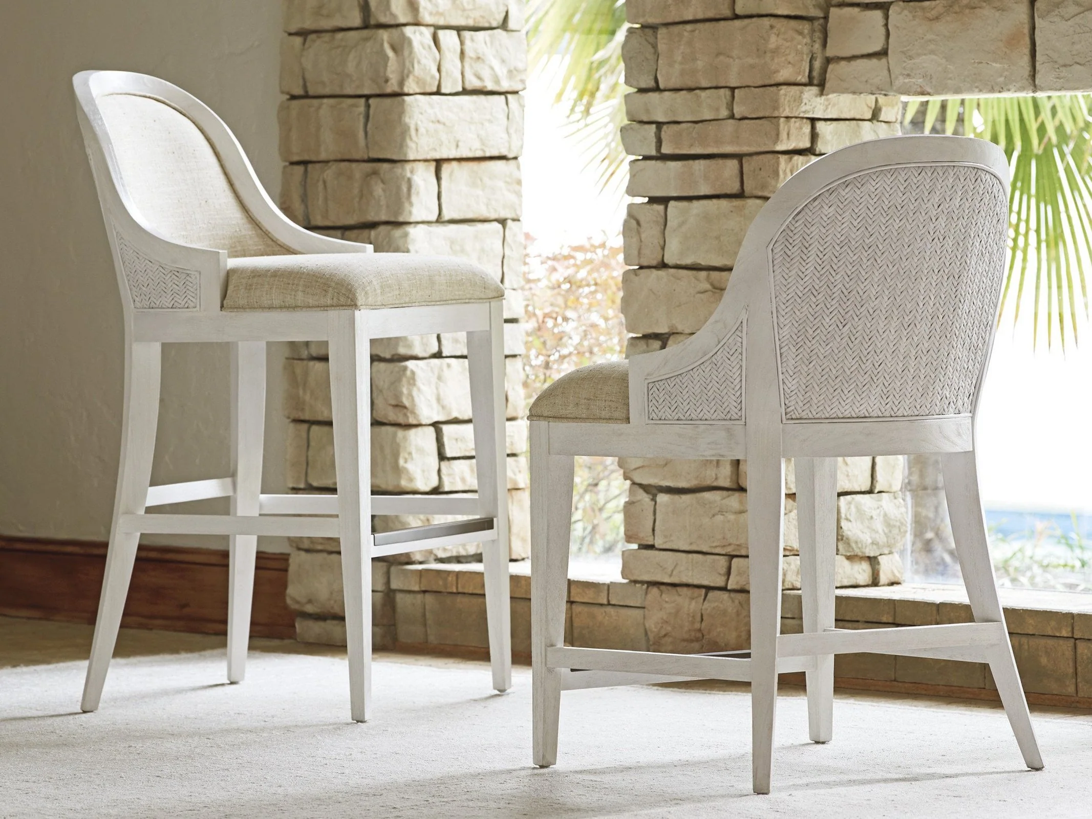 Tommy Bahama Home Ocean Breeze Lantana Counter Stool Customizable - Image 2