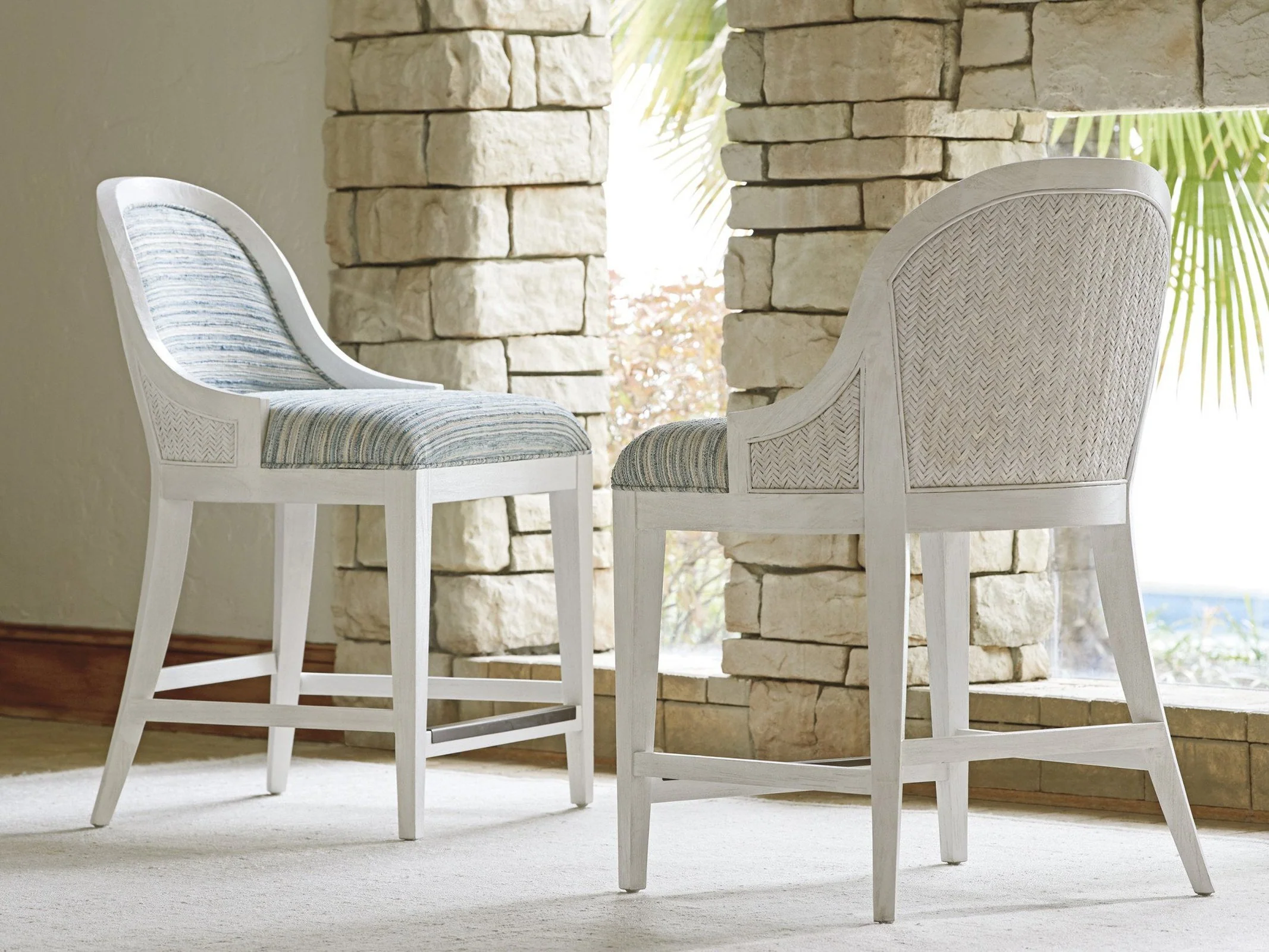 Tommy Bahama Home Ocean Breeze Lantana Counter Stool Customizable - Image 6