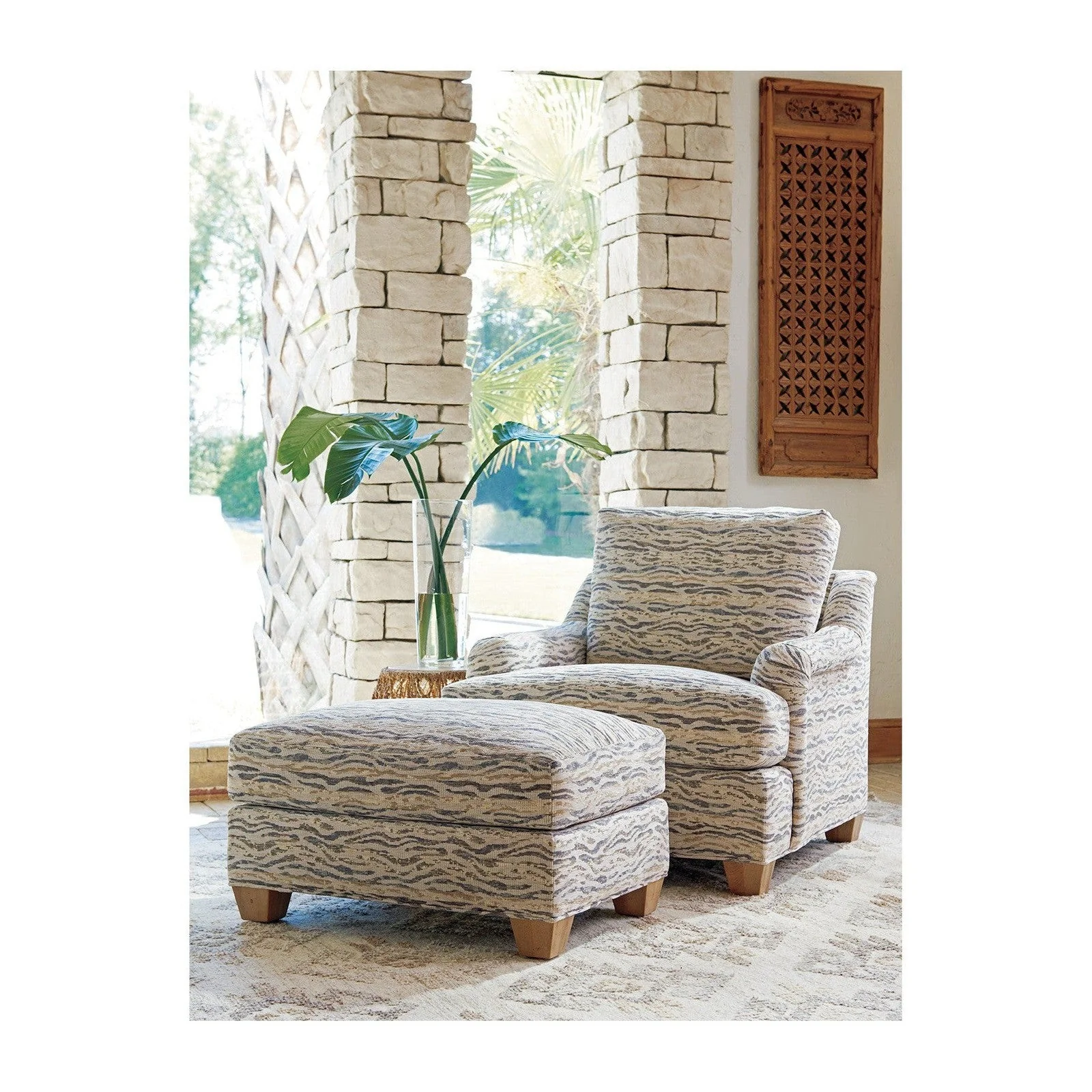 Tommy Bahama Home Los Altos Barton Ottoman - 31 Inch - Image 2