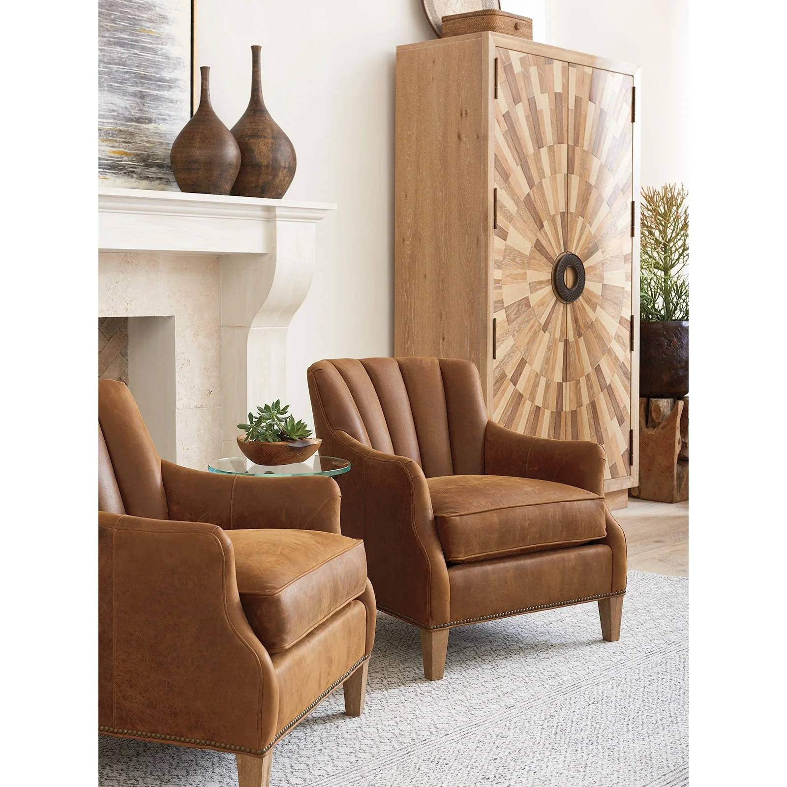 Tommy Bahama Home Los Altos Princeton Leather Chair - Image 2