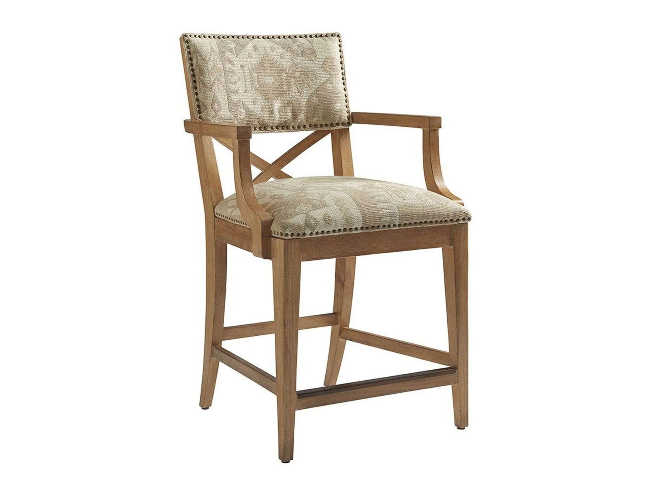 Tommy Bahama Home Los Altos Sutherland Upholstered Counter Stool As Shown - Image 4