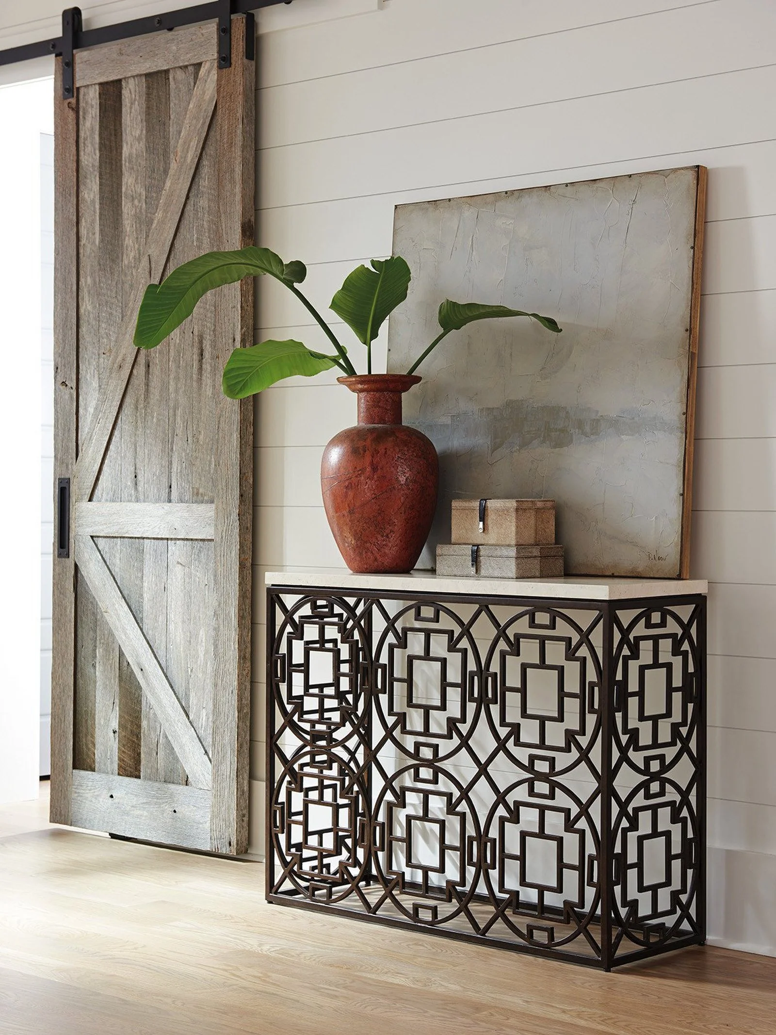 Tommy Bahama Home Los Altos Ackermann Metal Console - Image 2