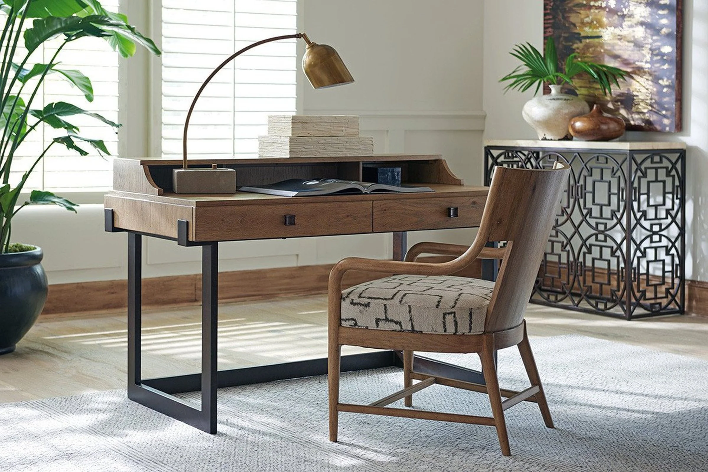Tommy Bahama Home Los Altos Ackermann Metal Console - Image 3