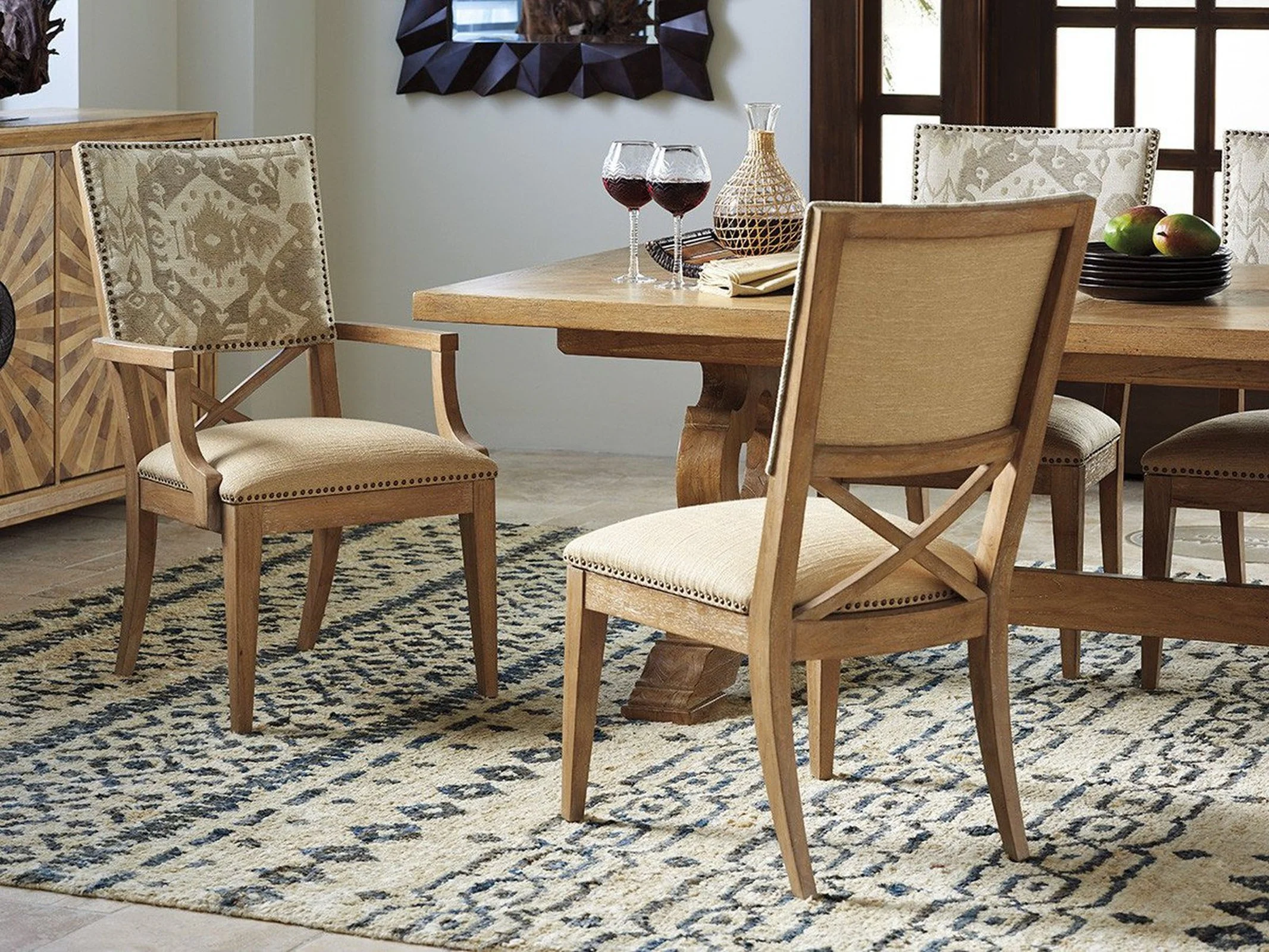 Tommy Bahama Home Los Altos Alderman Upholstered Arm Chair Customizable - Image 8