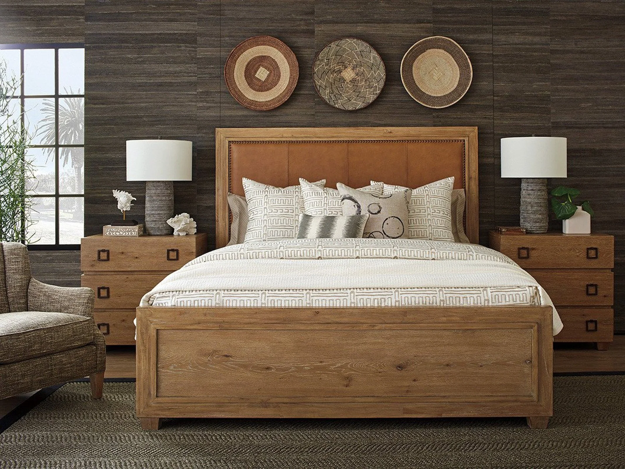 Tommy Bahama Home Los Altos Antilles Upholstered Panel Bed - Image 3