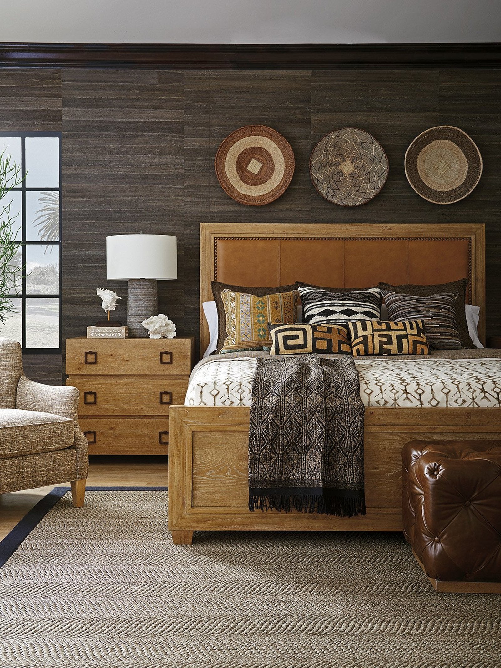 Tommy Bahama Home Los Altos Antilles Upholstered Panel Bed - Image 4