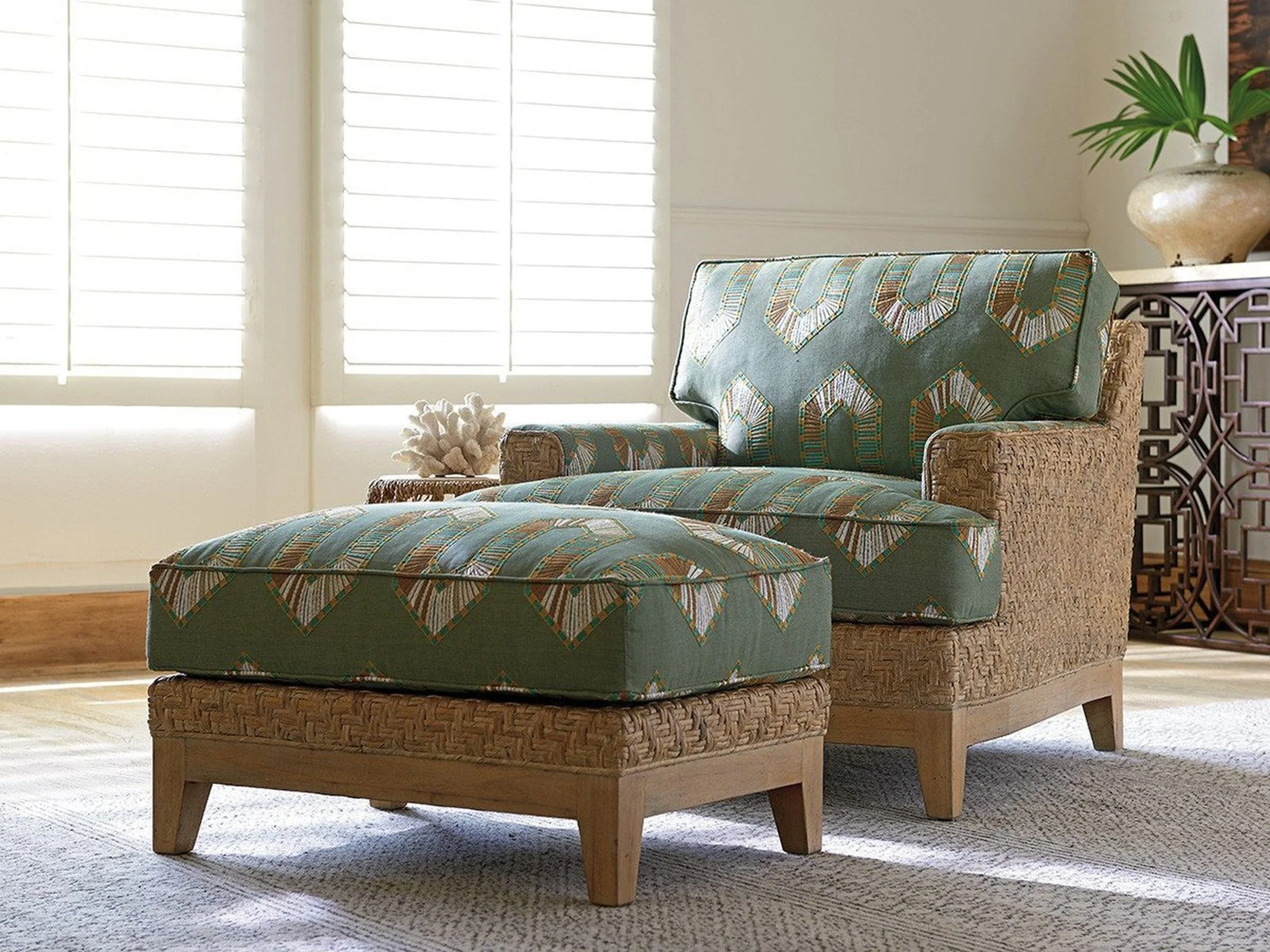 Tommy Bahama Home Los Altos Danville Ottoman - Image 2