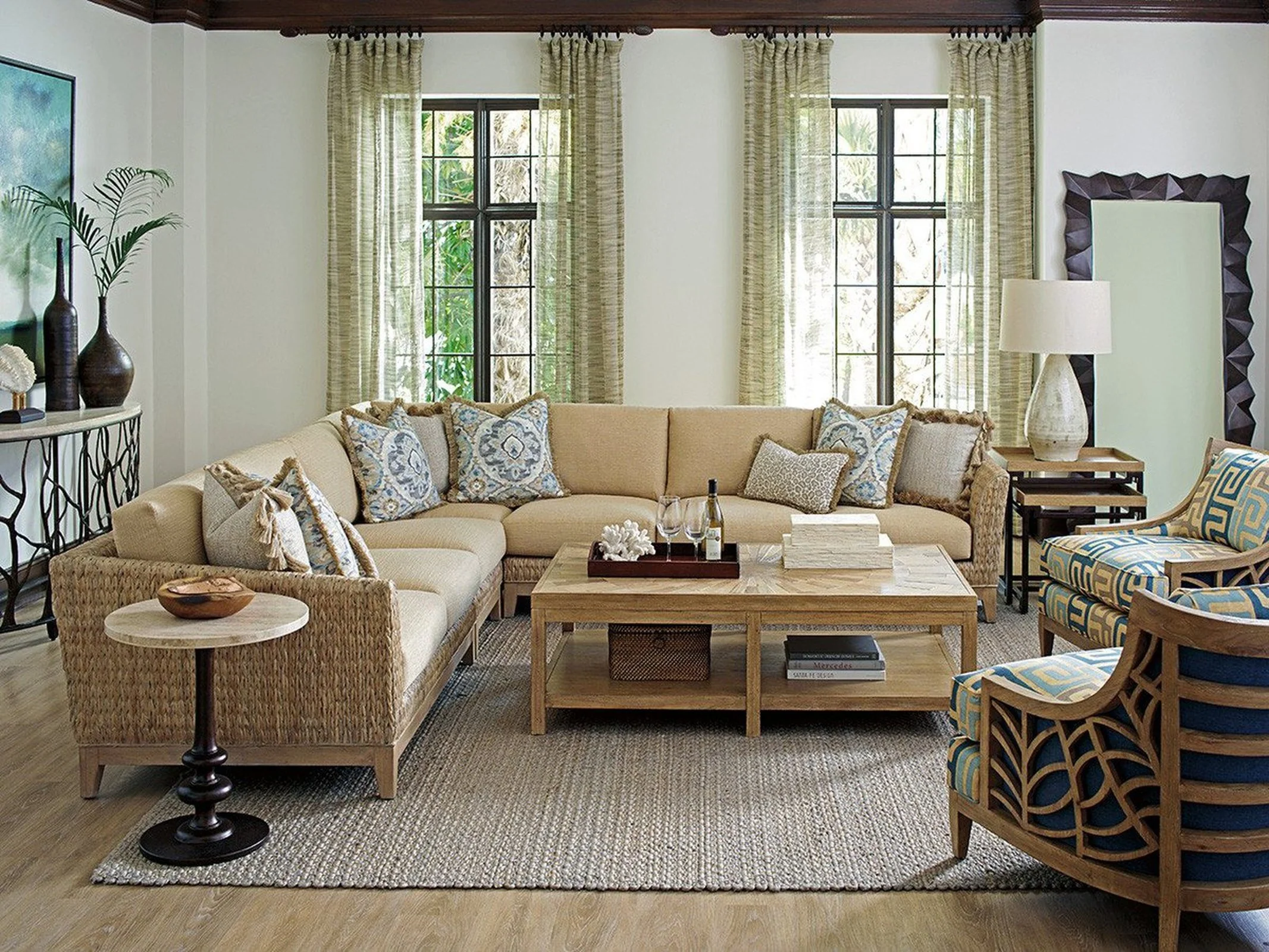 Tommy Bahama Home Los Altos Ducane Rectangular Cocktail Table - Image 3