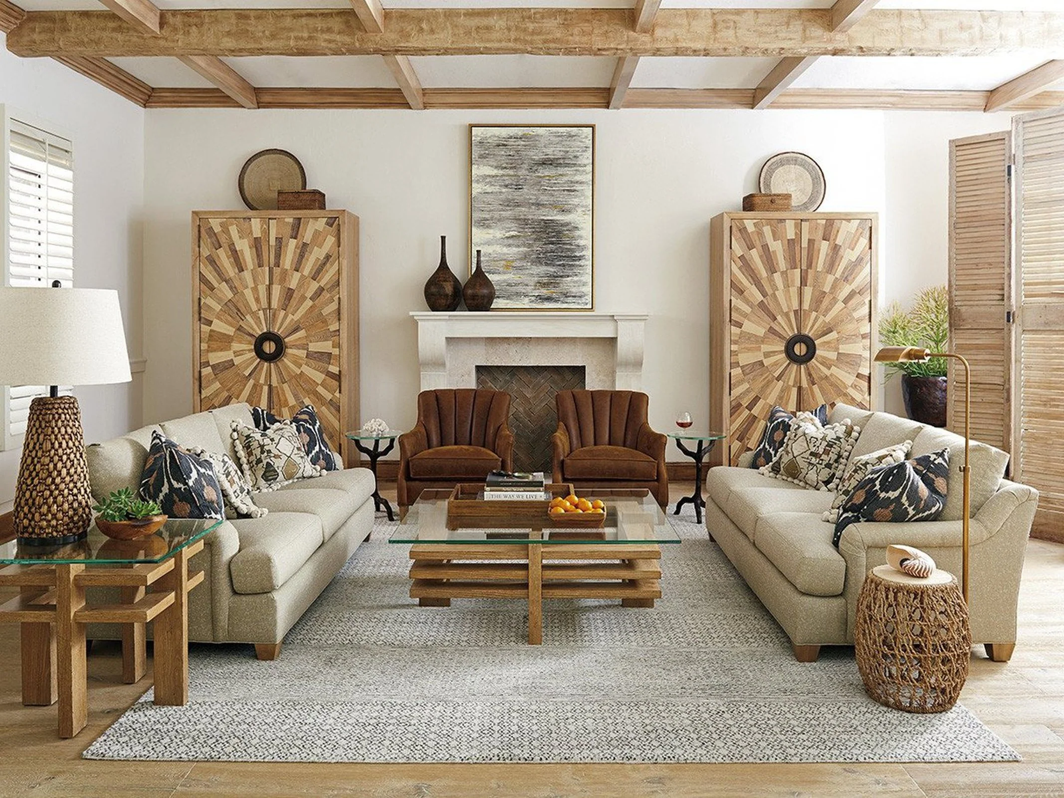 Tommy Bahama Home Los Altos Madrid Woven Accent Table - Image 2