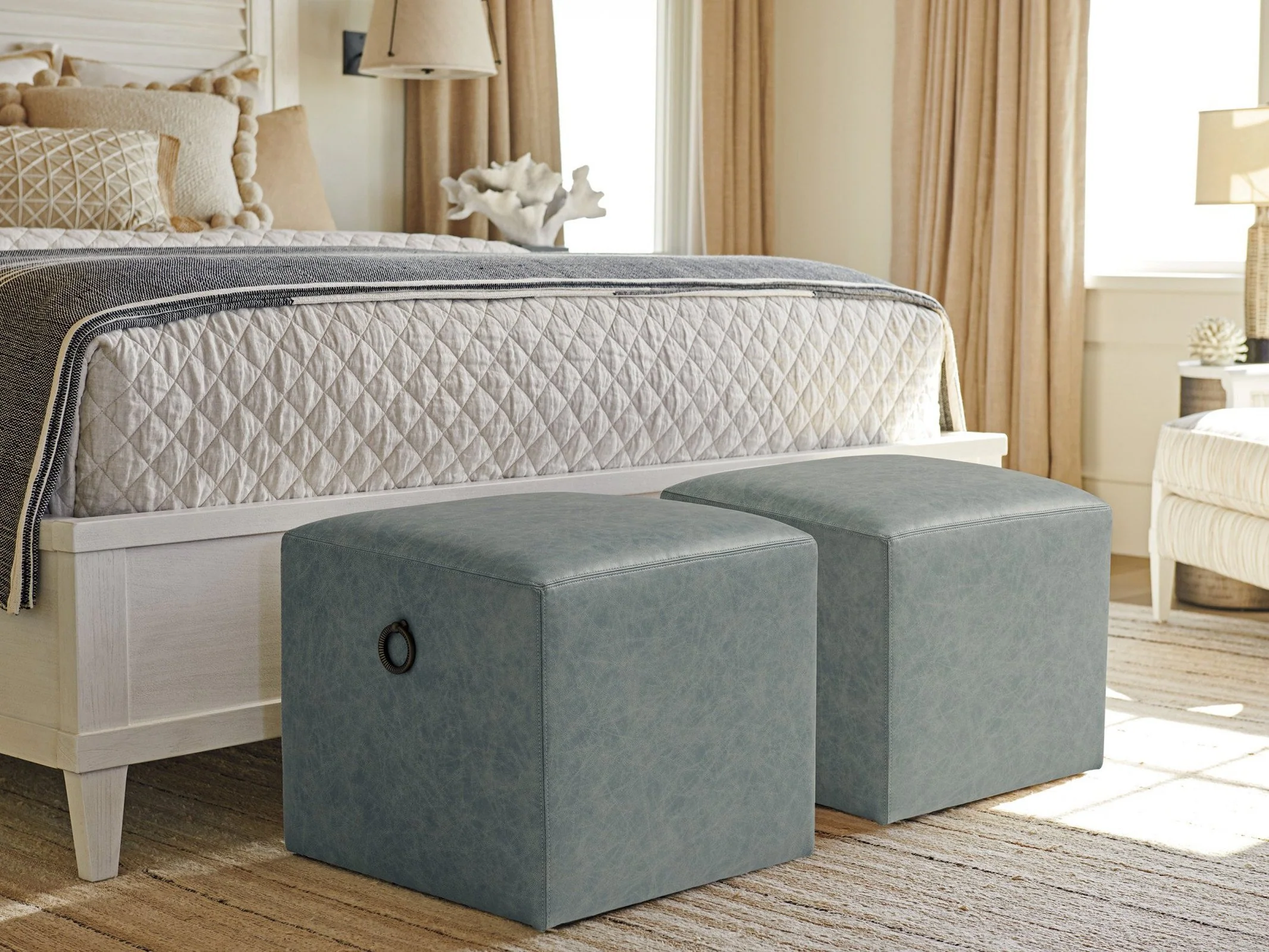 Tommy Bahama Home Ocean Breeze Jupiter Ottoman - Image 6