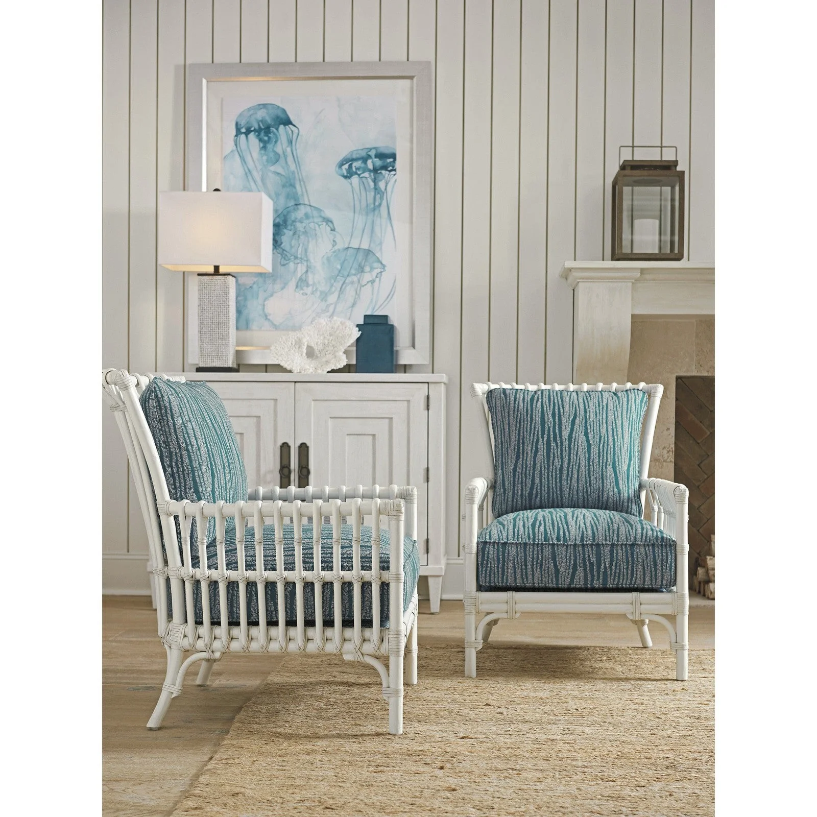 Tommy Bahama Home Ocean Breeze Newcastle Chair - 27.5 Inch - Image 2