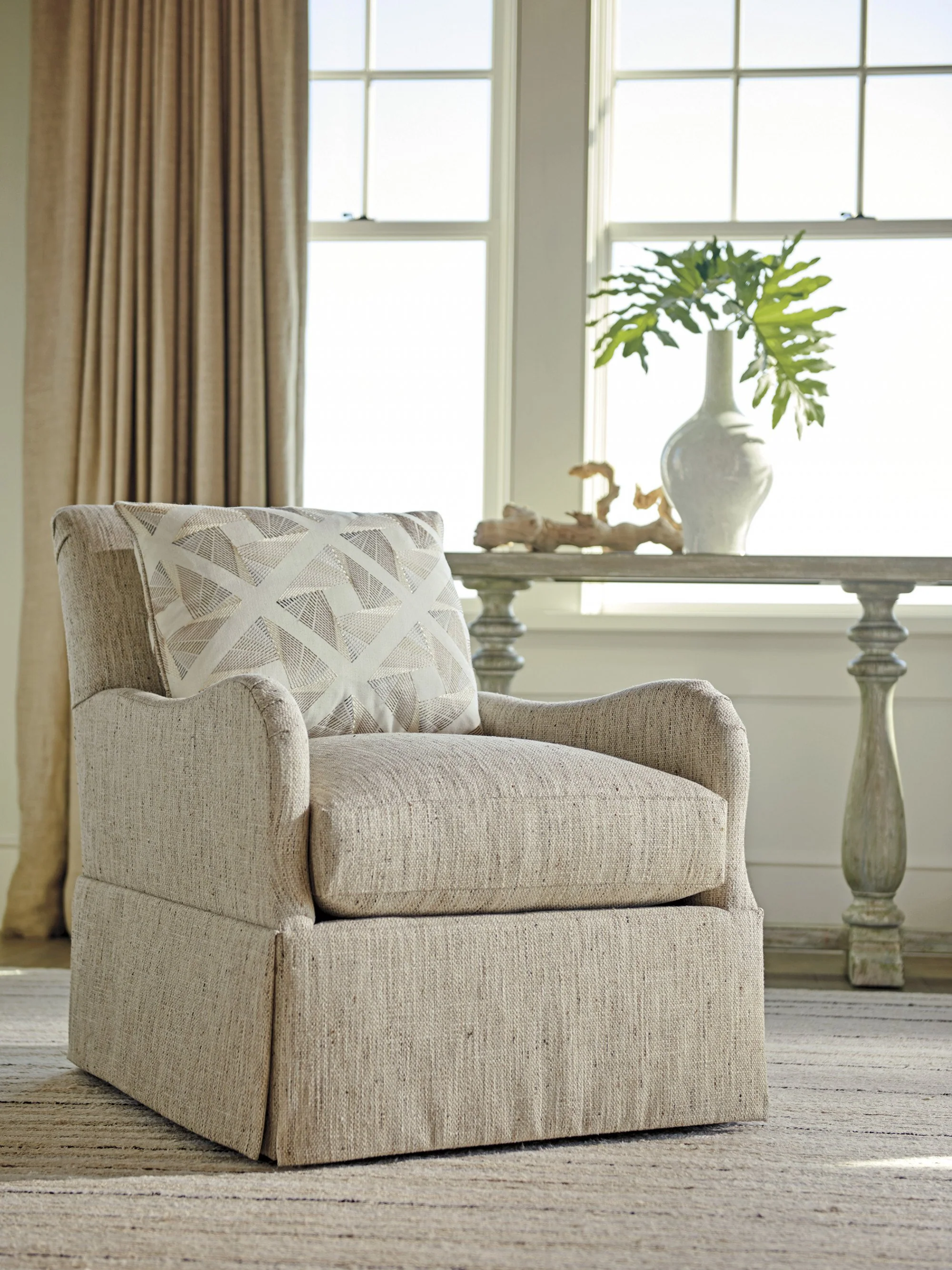 Tommy Bahama Home Ocean Breeze Palm Frond Chair (Without Swivel) - Image 2