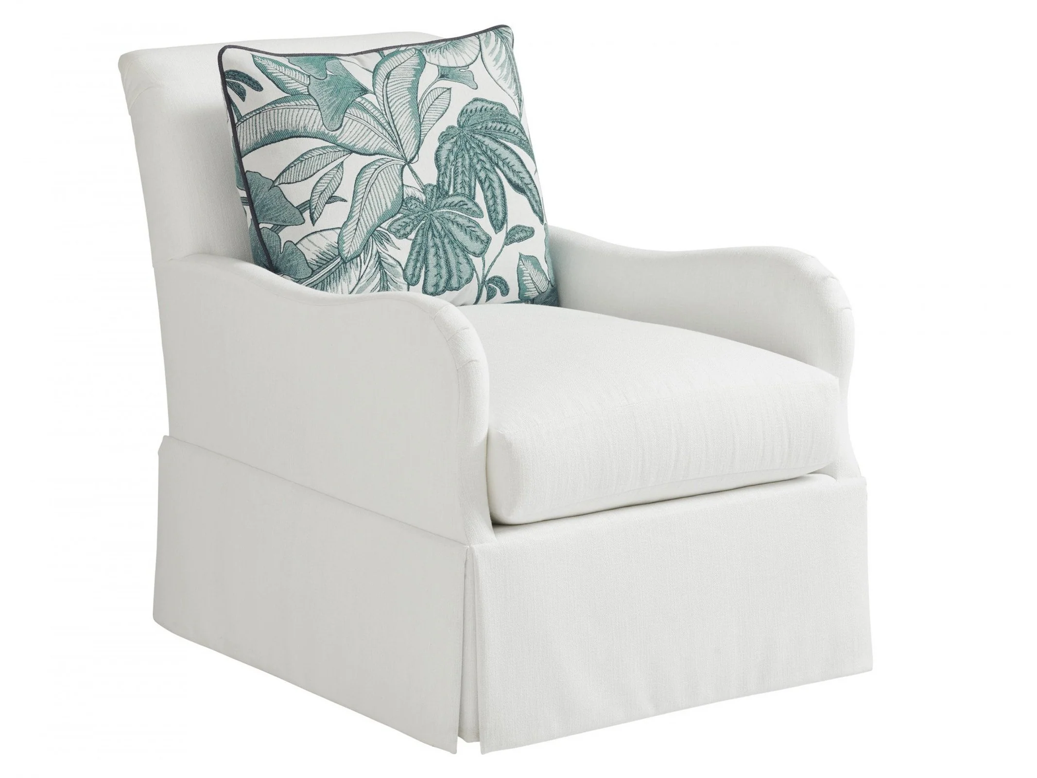 Tommy Bahama Home Ocean Breeze Palm Frond Chair (Without Swivel) - Image 5