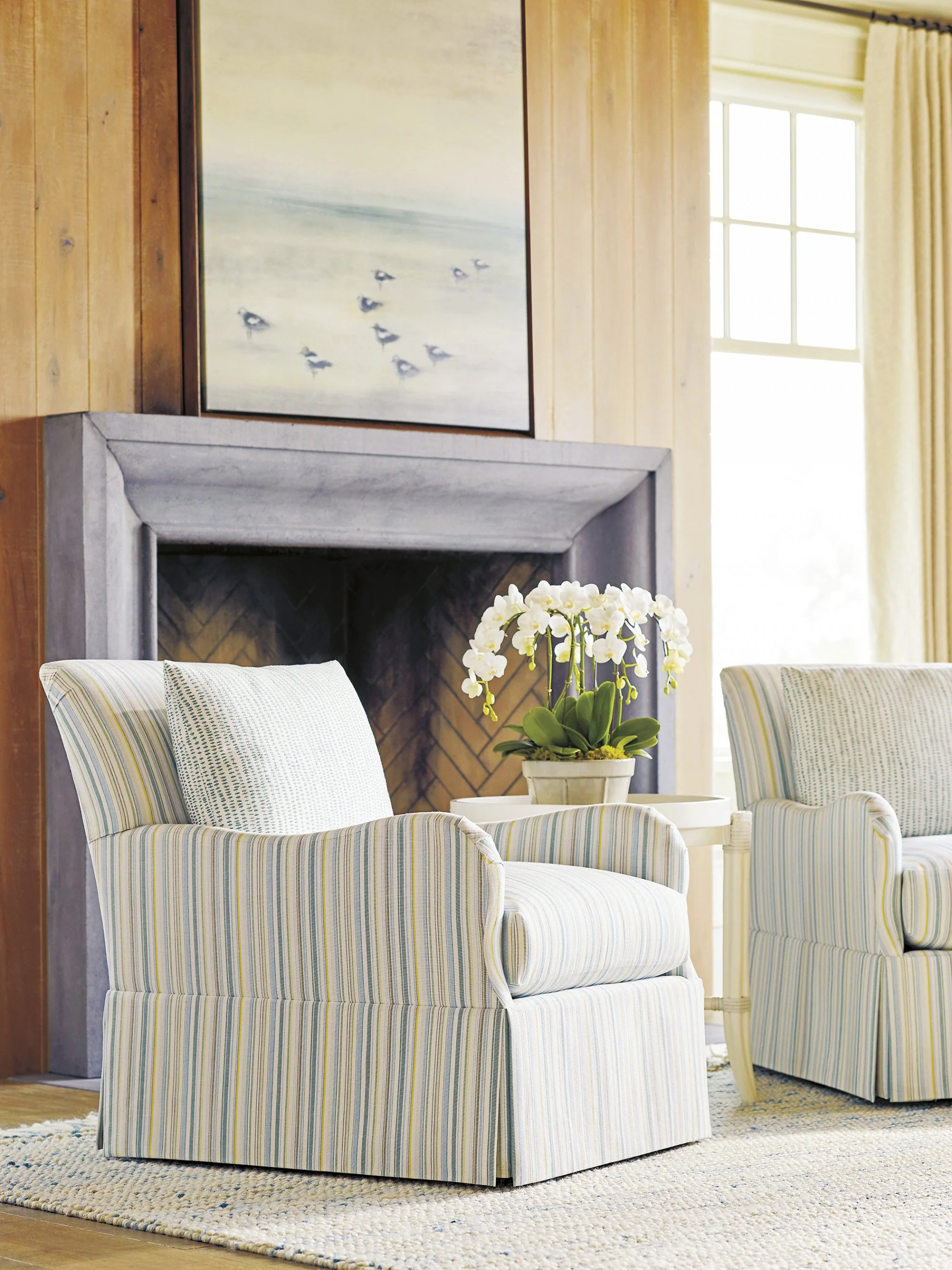 Tommy Bahama Home Ocean Breeze Palm Frond Chair (Without Swivel) - Image 7