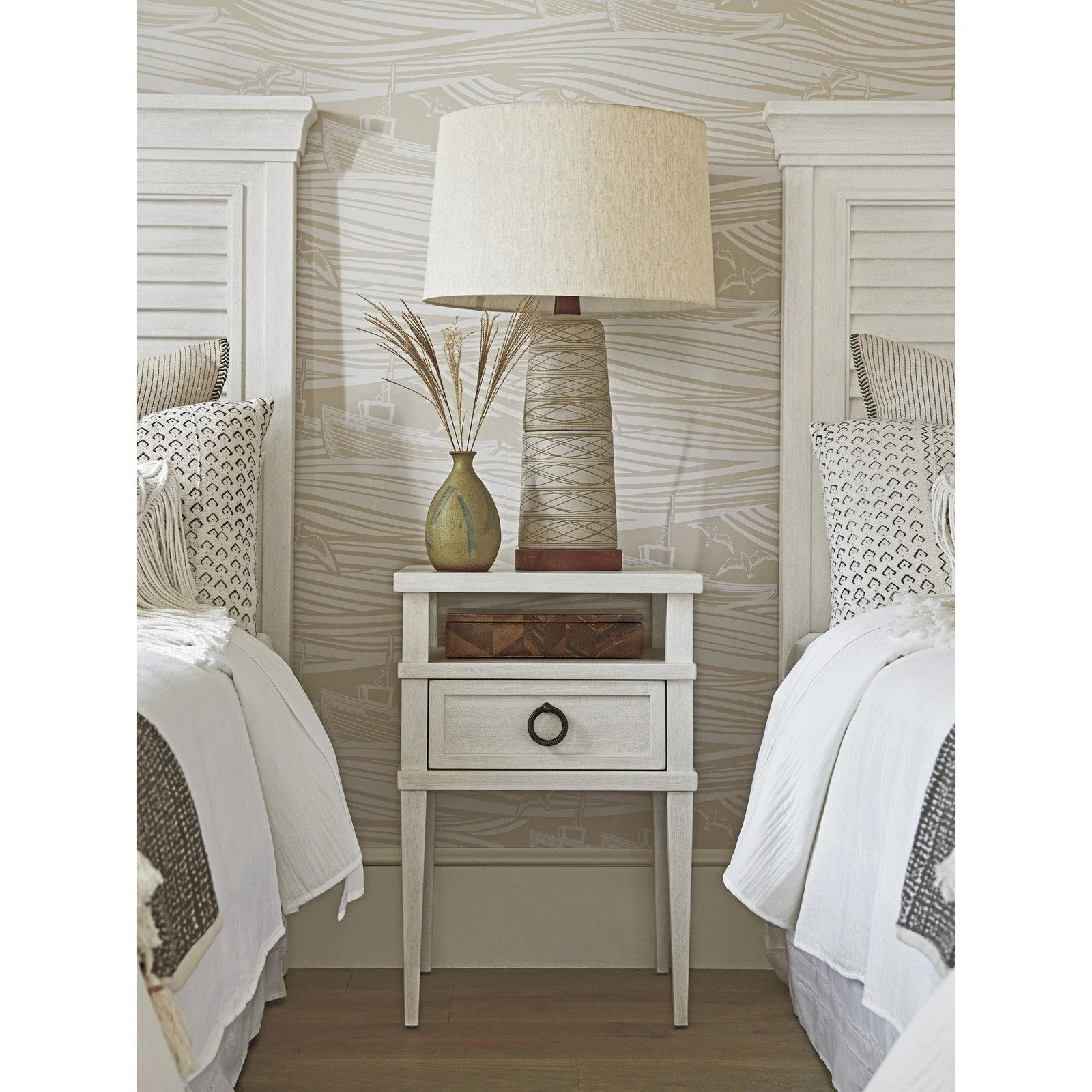 Tommy Bahama Home Ocean Breeze Royal Palm Louvered Twin Headboard - Image 3