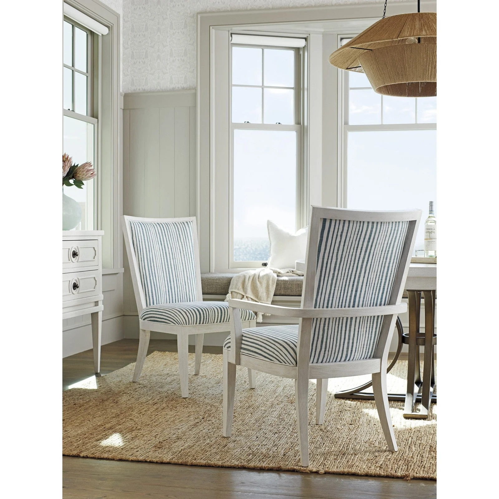 Tommy Bahama Home Ocean Breeze Sea Winds Upholstered Side Chair - Image 2