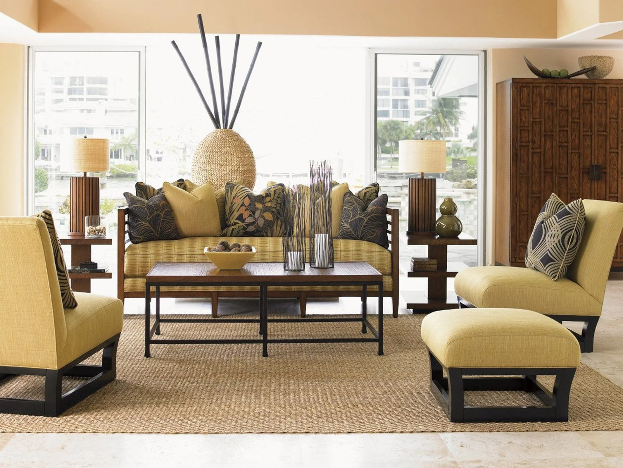 Tommy Bahama Home Ocean Club Fusion Ottoman - Image 3