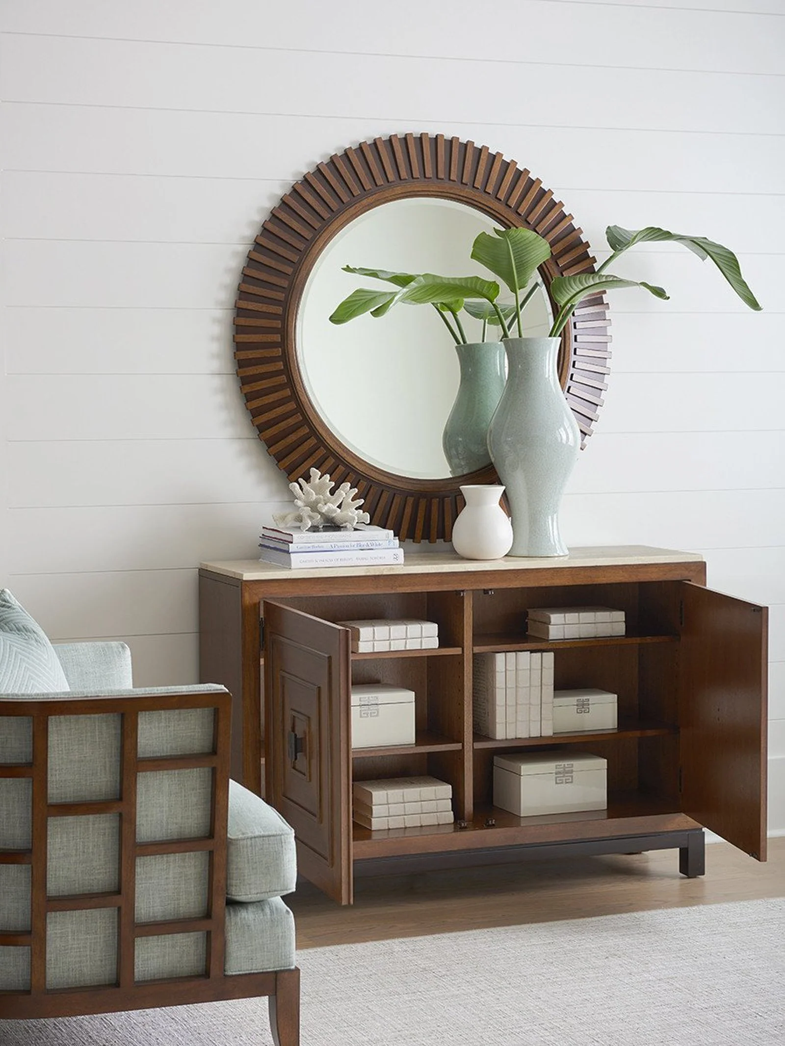 Tommy Bahama Home Ocean Club Jakarta Chest With Stone Top - Image 3