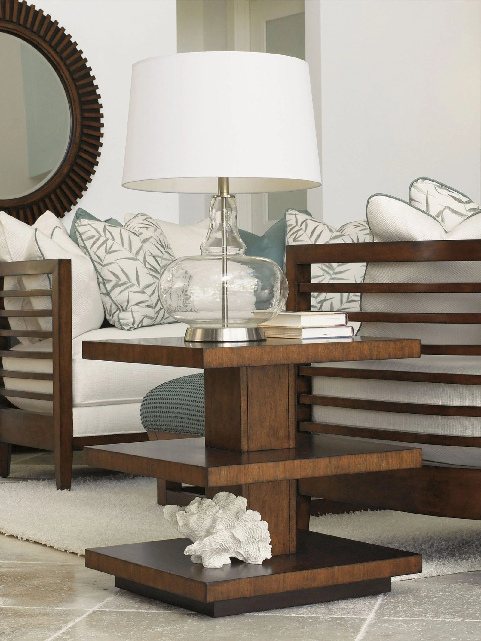 Tommy Bahama Home Ocean Club Lagoon Lamp Table - Image 2