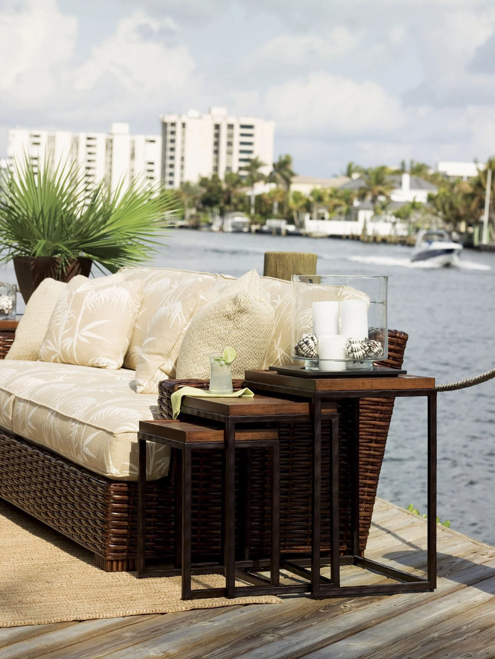 Tommy Bahama Home Ocean Club Ocean Reef Nesting Tables - Image 2