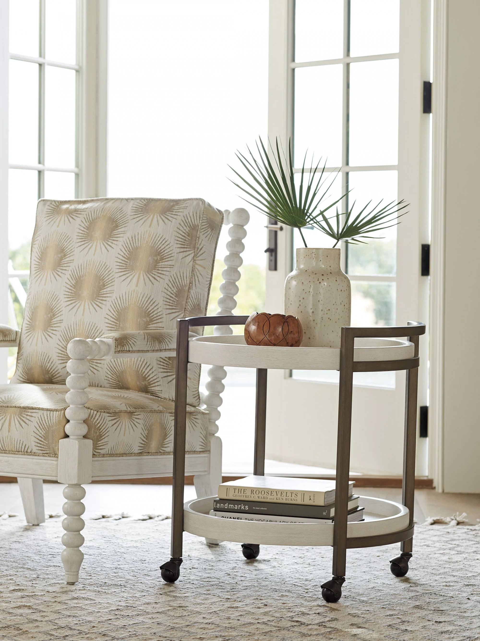 Tommy Bahama Home Ocean Breeze Osprey Cart End Table - Image 2