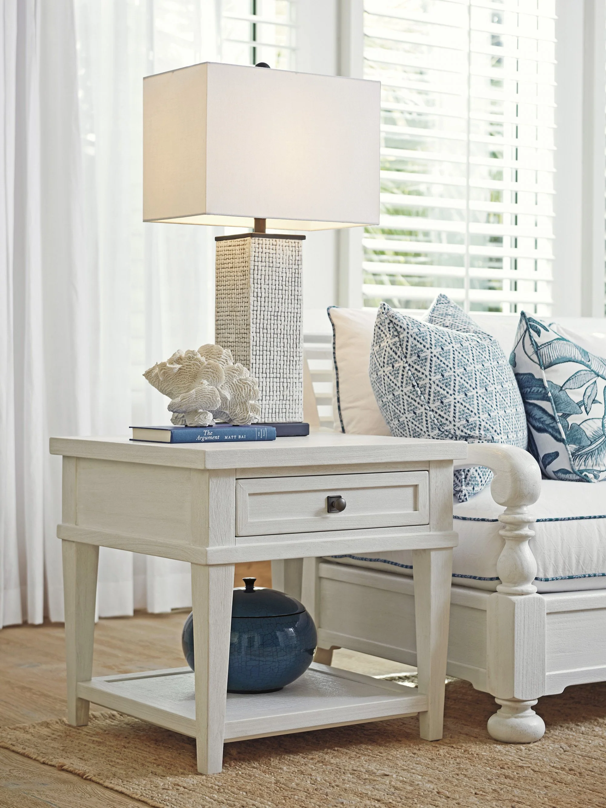 Tommy Bahama Home Ocean Breeze Palm Coast Square End Table - Image 2