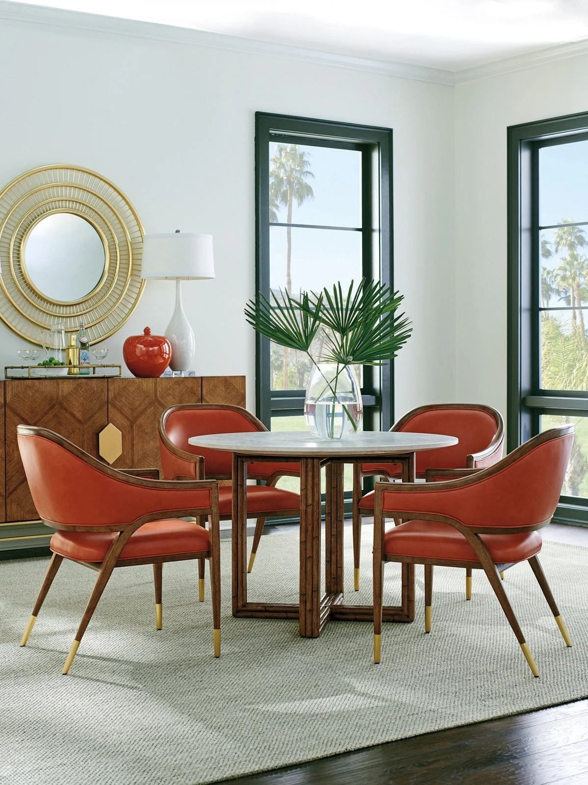 Tommy Bahama Home Palm Desert Ambrose Round Mirror - Image 4