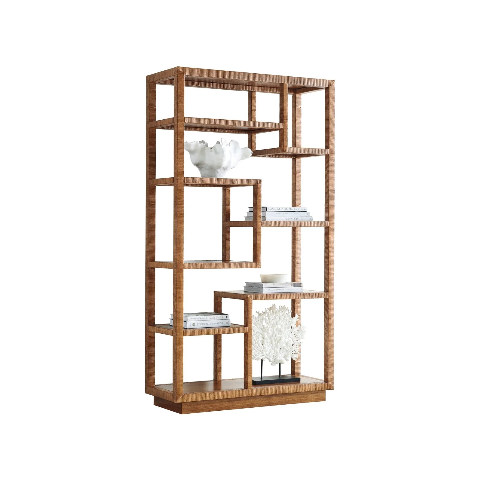 Tommy Bahama Home Palm Desert Bryce Raffia Etagere - Image 5