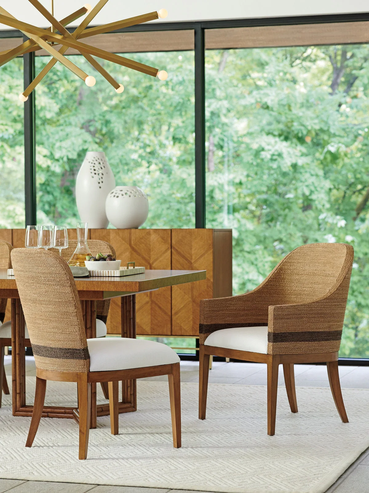 Tommy Bahama Home Palm Desert Bryson Woven Arm Chair - Image 3