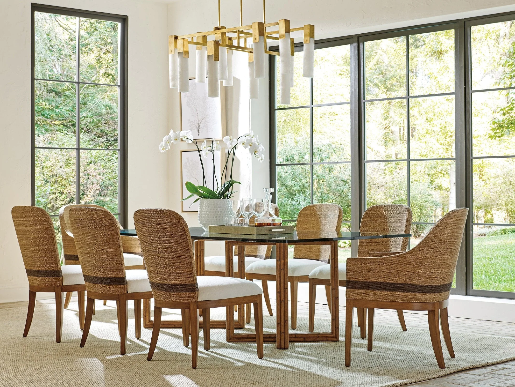 Tommy Bahama Home Palm Desert Bryson Woven Side Chair - Image 3