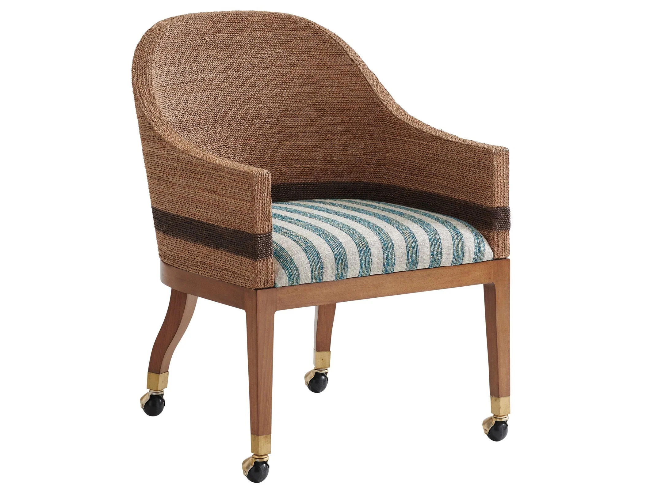 Tommy Bahama Home Palm Desert Dorian Woven Arm Chair - Image 5