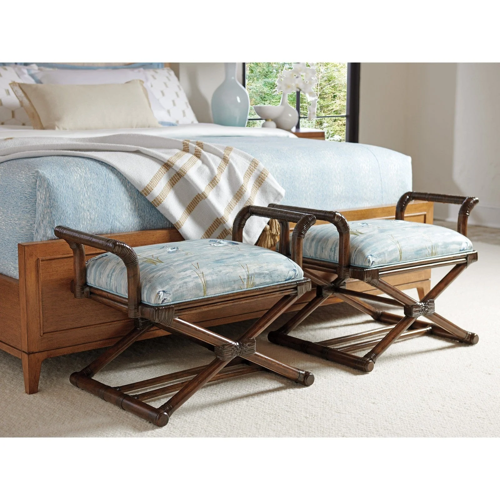 Tommy Bahama Home Palm Desert Echo Beach Bench - Image 2