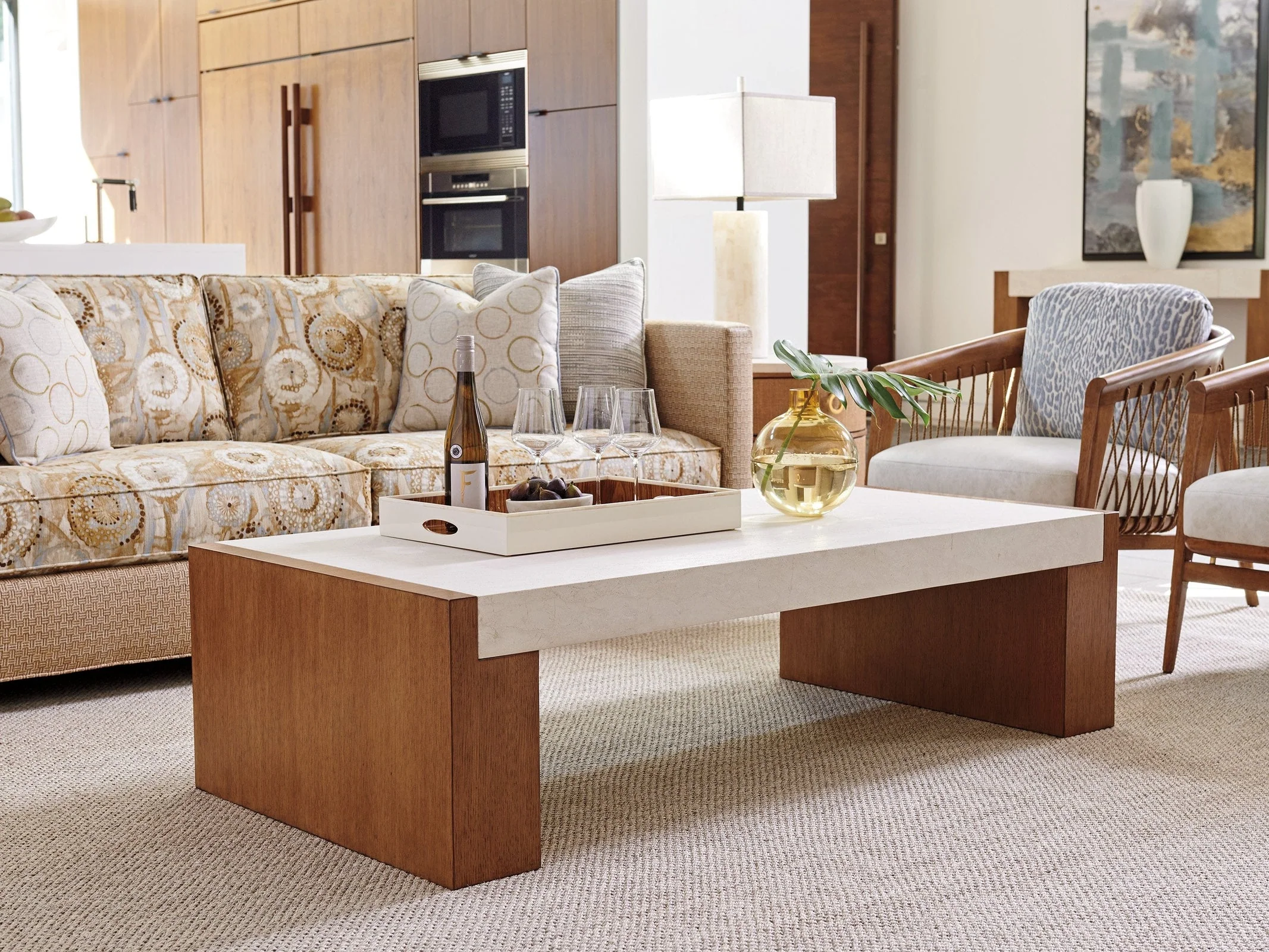 Tommy Bahama Home Palm Desert Eldorado Rectangular Cocktail Table - Image 2