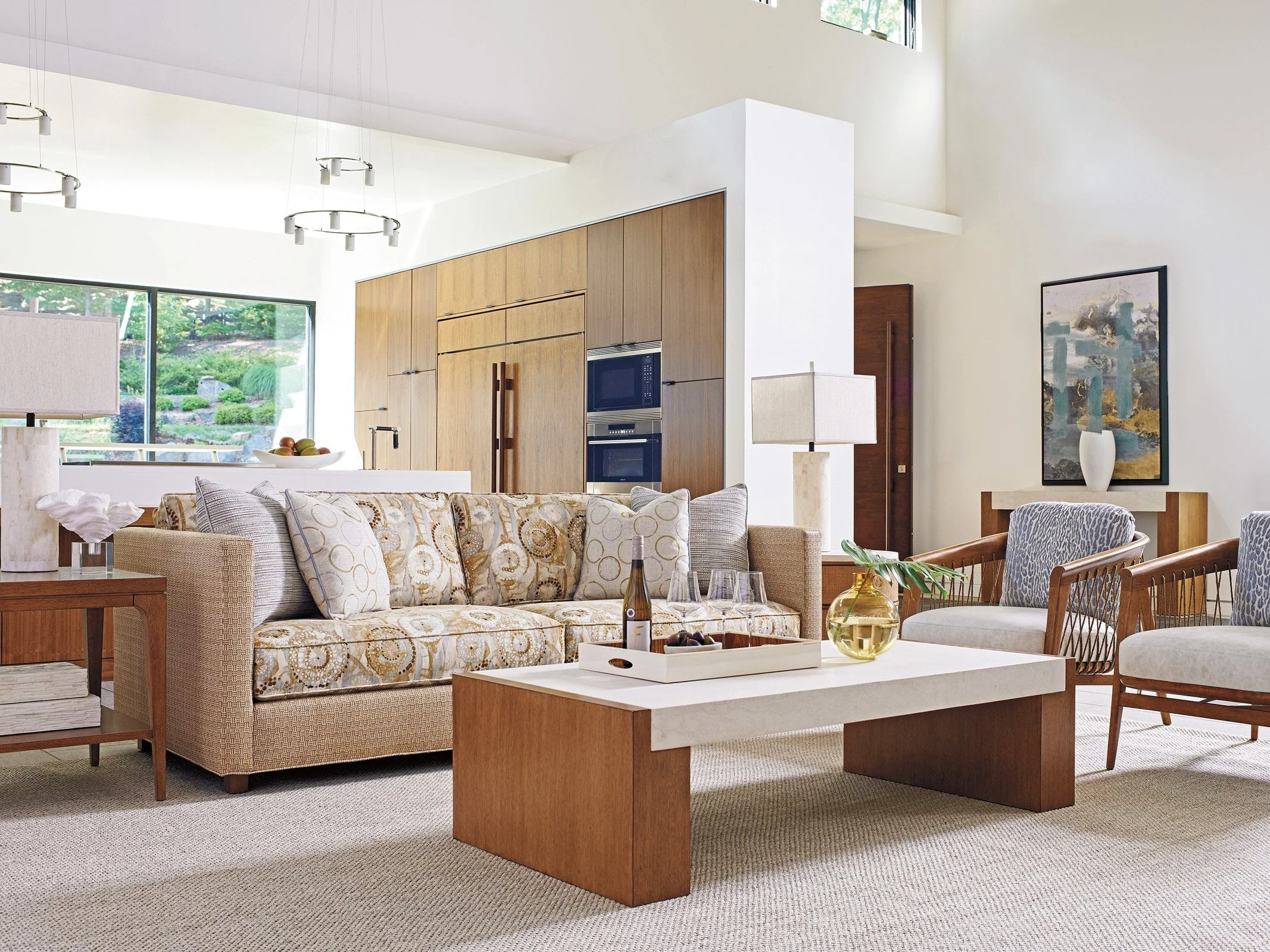 Tommy Bahama Home Palm Desert Kinsley Square Lamp Table - Image 3