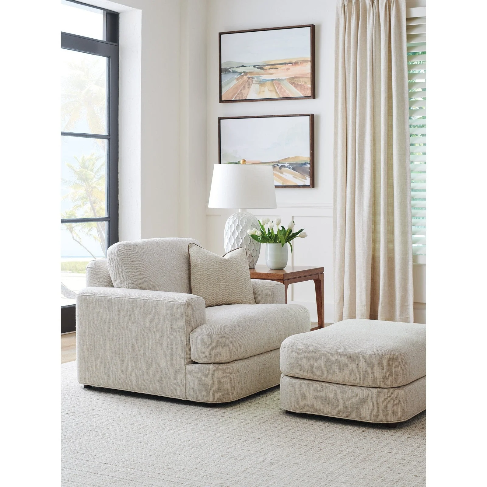 Tommy Bahama Home Palm Desert Lansing Ottoman - Image 2