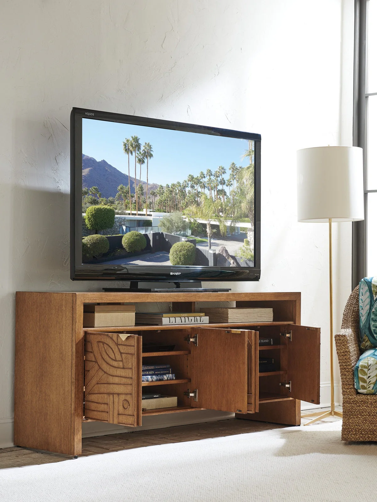 Tommy Bahama Home Palm Desert Manning Media Console - Image 3