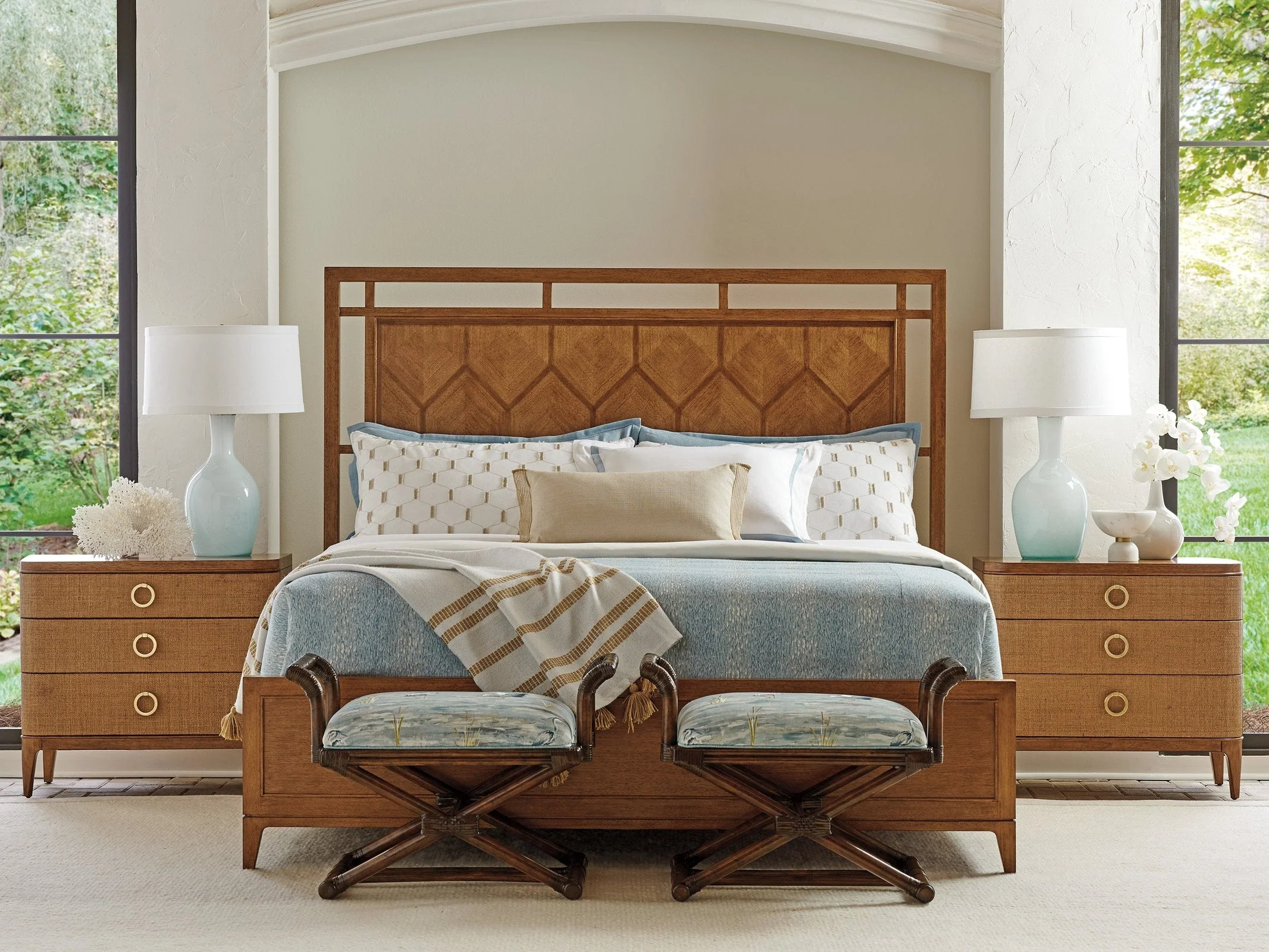 Tommy Bahama Home Palm Desert Rancho Mirage Panel Bed - Image 3